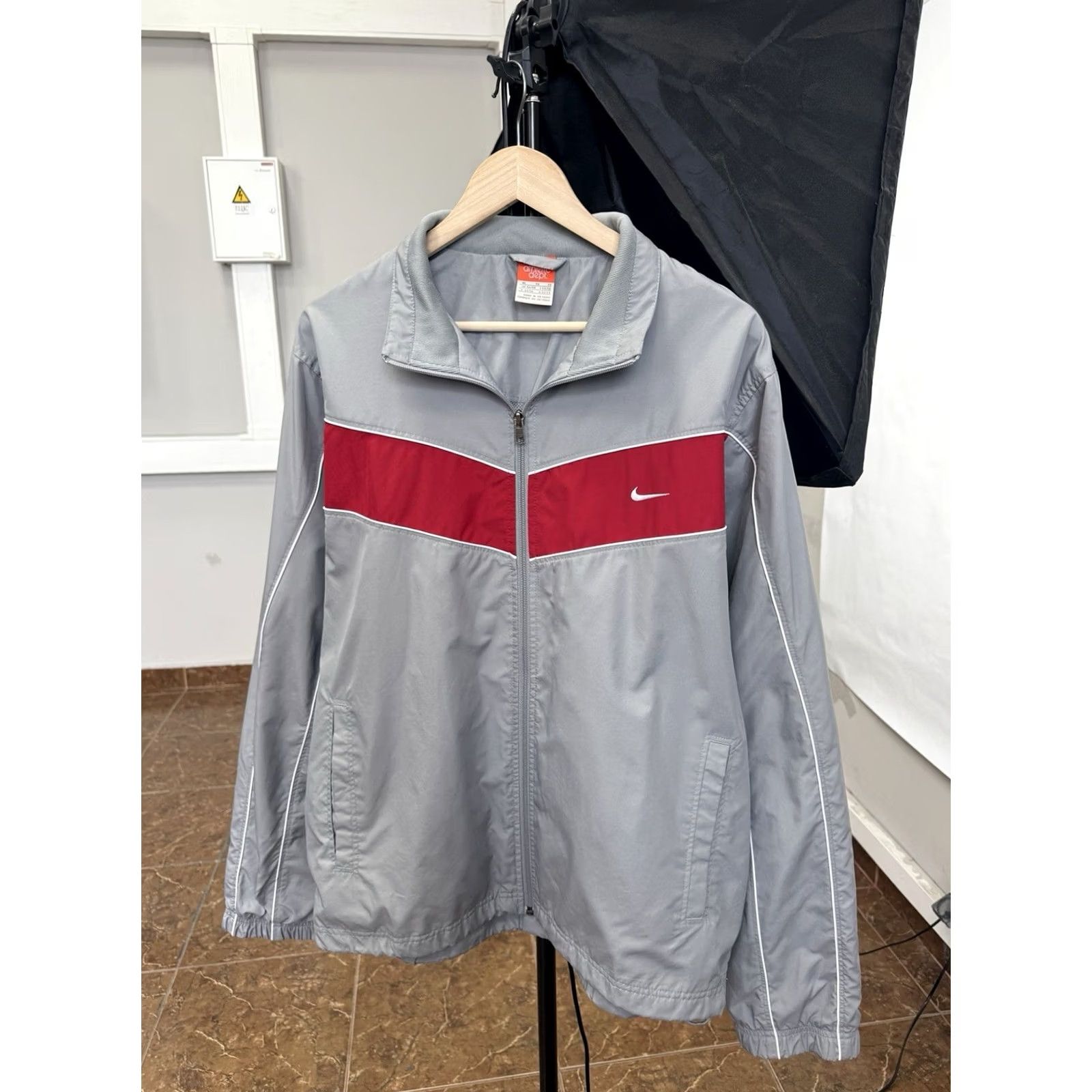 Nike 🇺🇸 Vintage 90s Nike Athletic Dept Track Jacket Windbreaker XL Gray Size US XL / EU 56 / 4 - 2 Thumbnail
