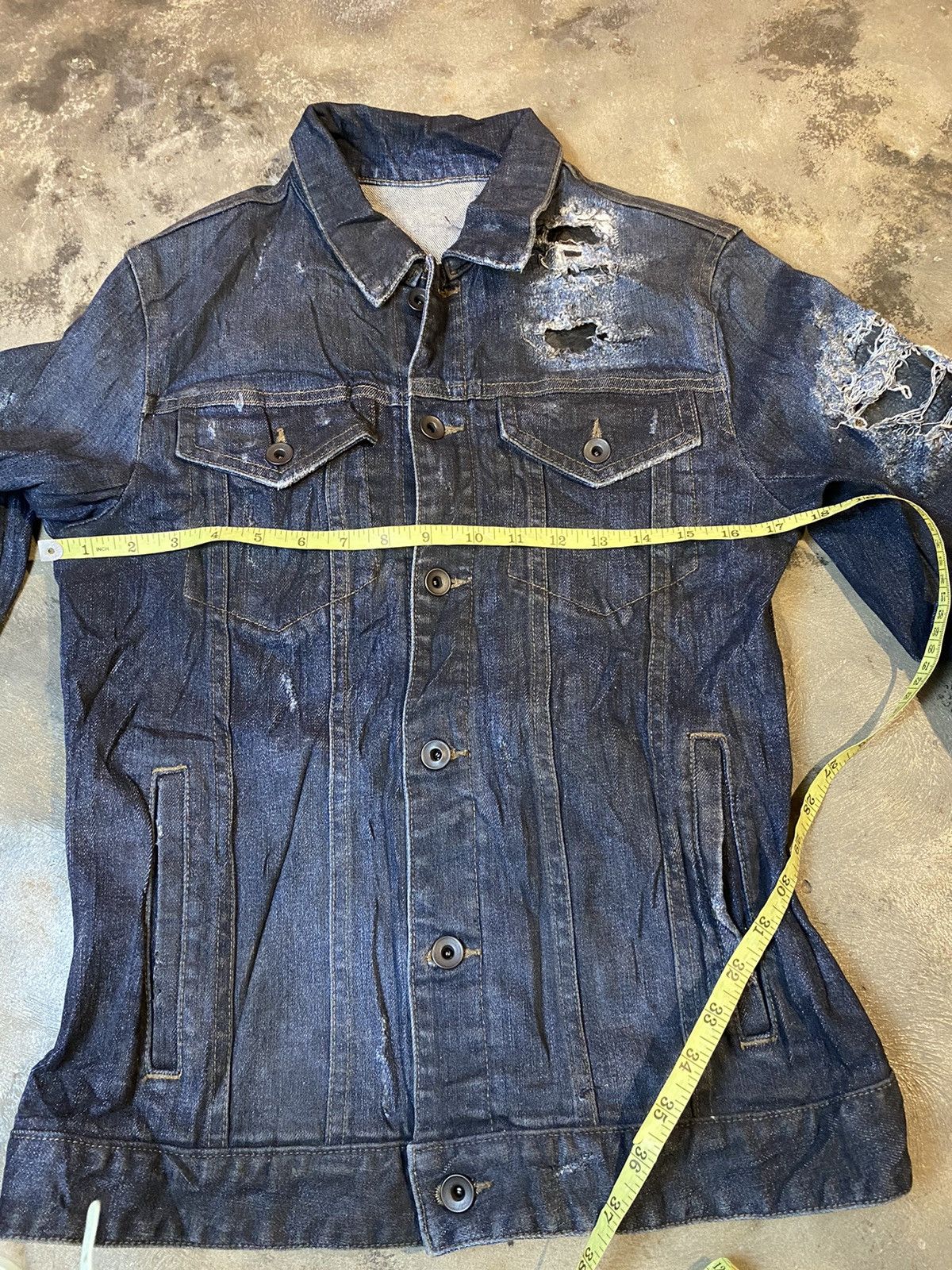 Shellac distressed shellac jeans jacket archives Size US M / EU 48-50 / 2 - 12 Thumbnail