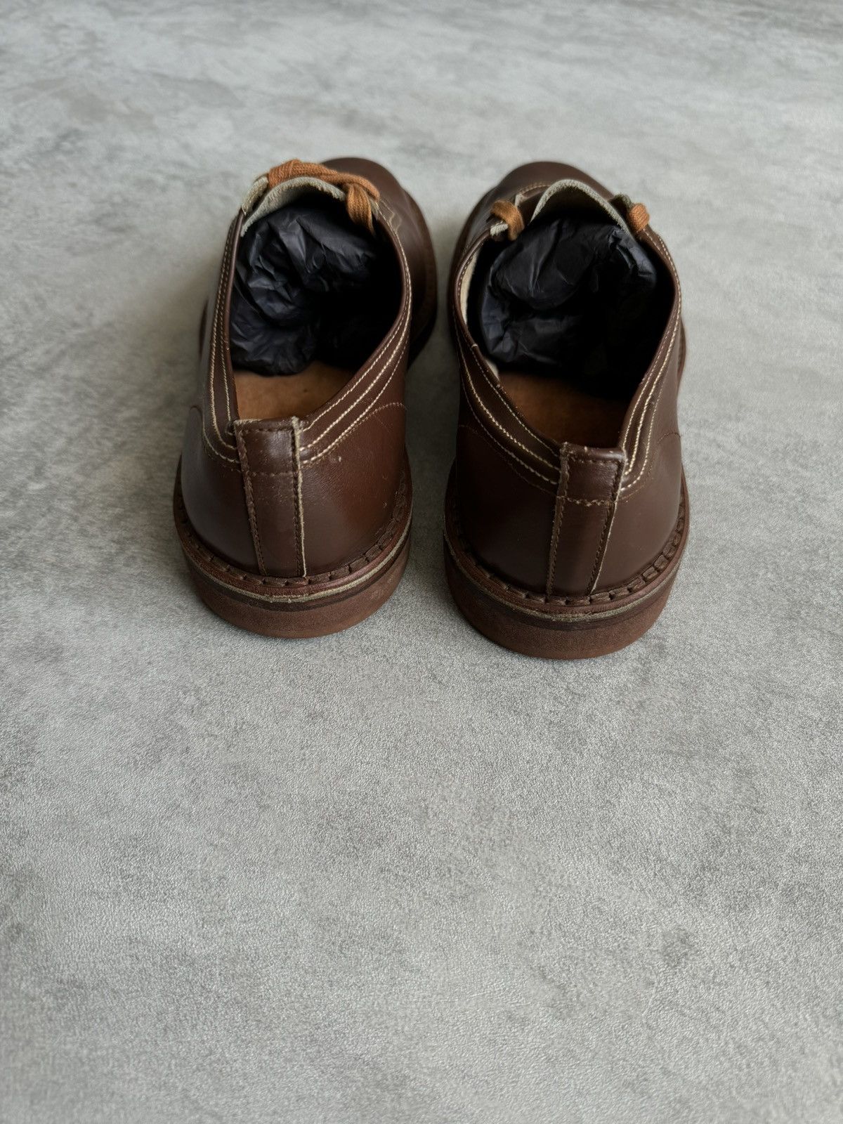 Other leather derby shoes, Handmade brown casual low top size 38 Size US 8 / IT 38 - 6 Thumbnail