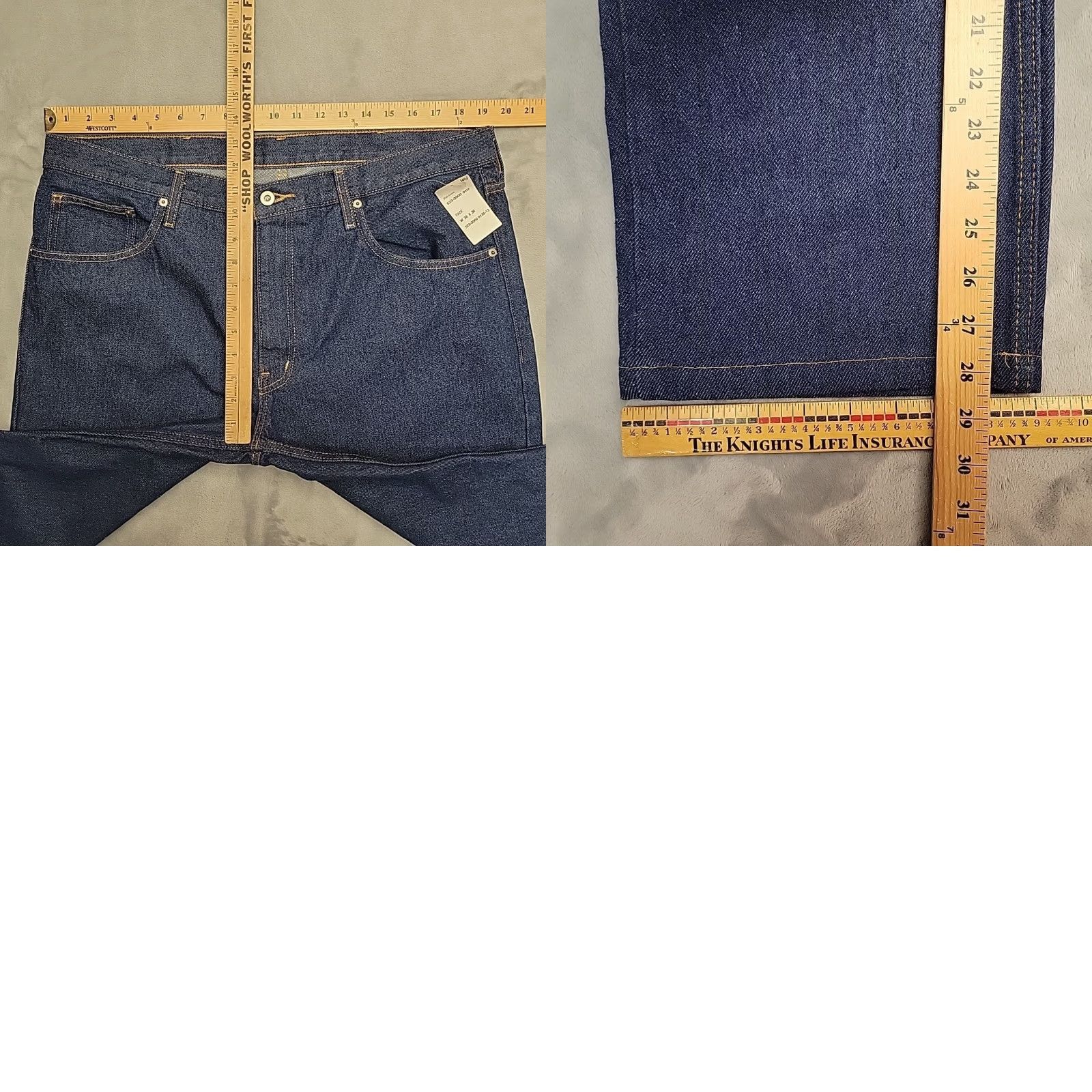JCPenney VINTAGE JCPenny City Streets Jeans Mens 38x30 Blue Denim 100% Cotton NEW Straight Leg USA 90s Mens Jeans Size US 38 / EU 54 - 8 Thumbnail