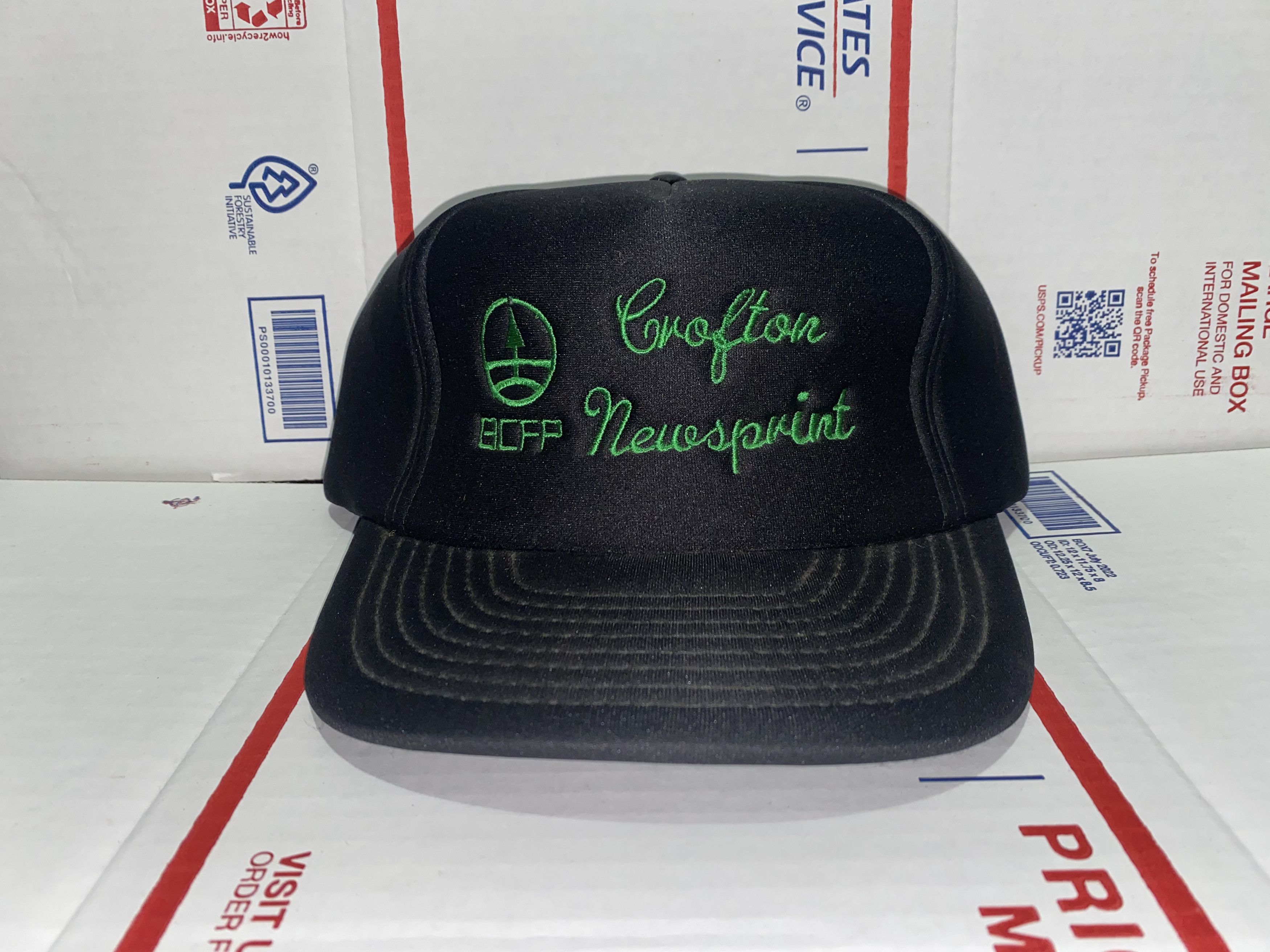 Wilson BCFP Crofton Newsprint vintage Trucker foam Snapback Hat Cap Size ONE SIZE - 1 Thumbnail