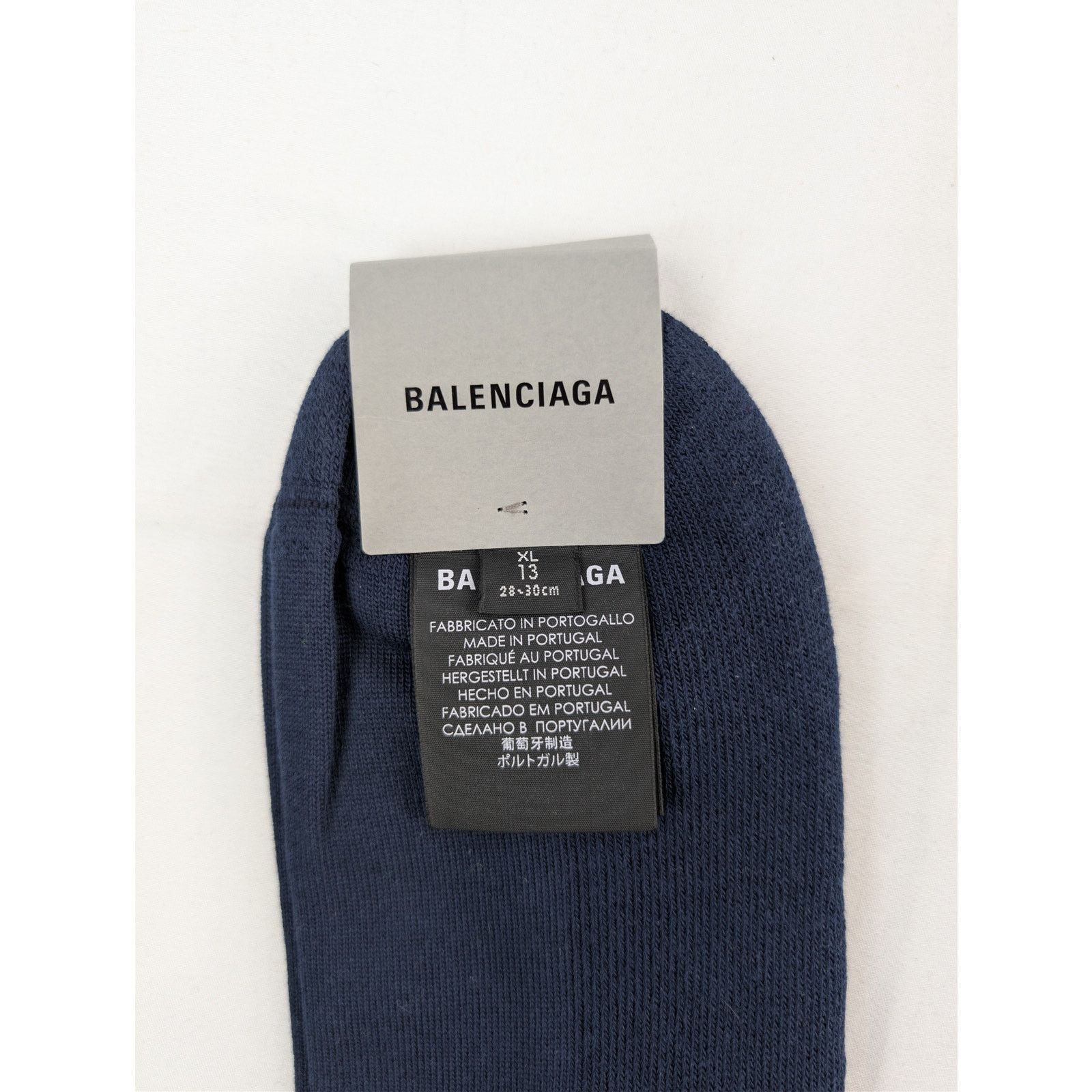 Balenciaga o1rshd1 Q:2/Size: XL / Socks Tennis Socks Seasonal Navy Blue Size ONE SIZE - 8 Thumbnail