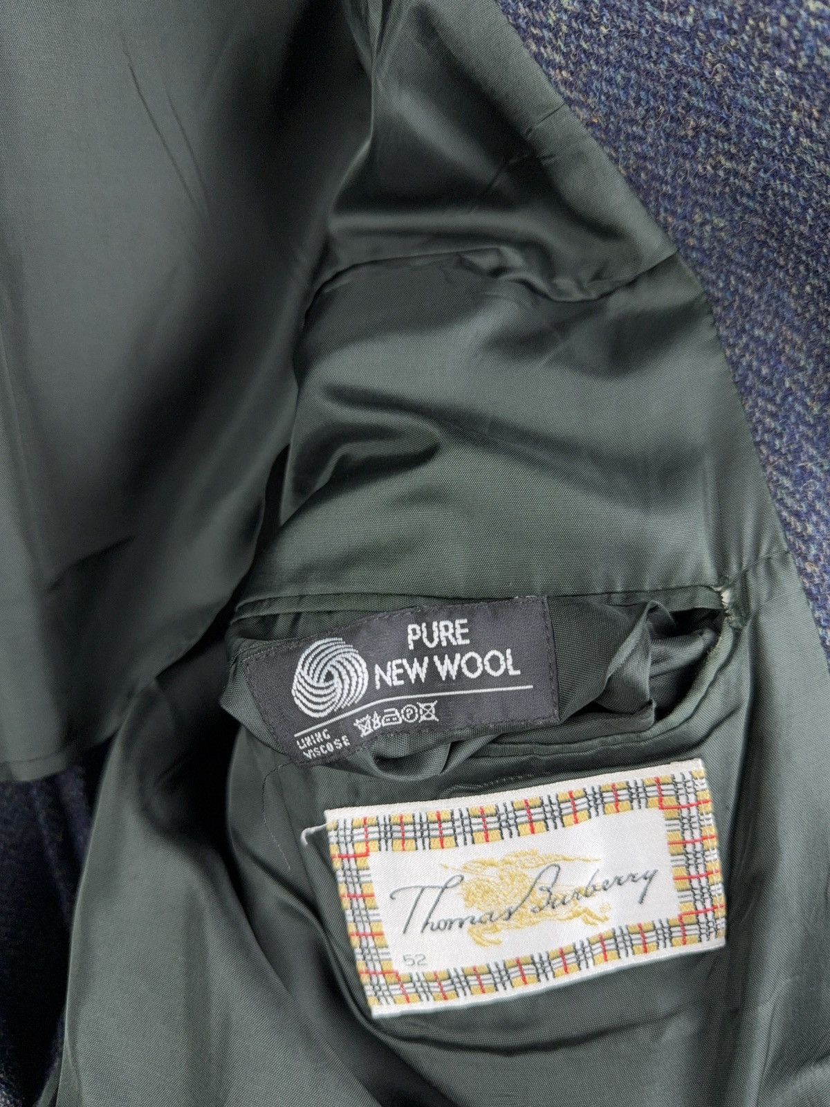 Burberry Vintage 90s Thomas Burberry Wool blazer Size US L / EU 52-54 / 3 - 7 Thumbnail