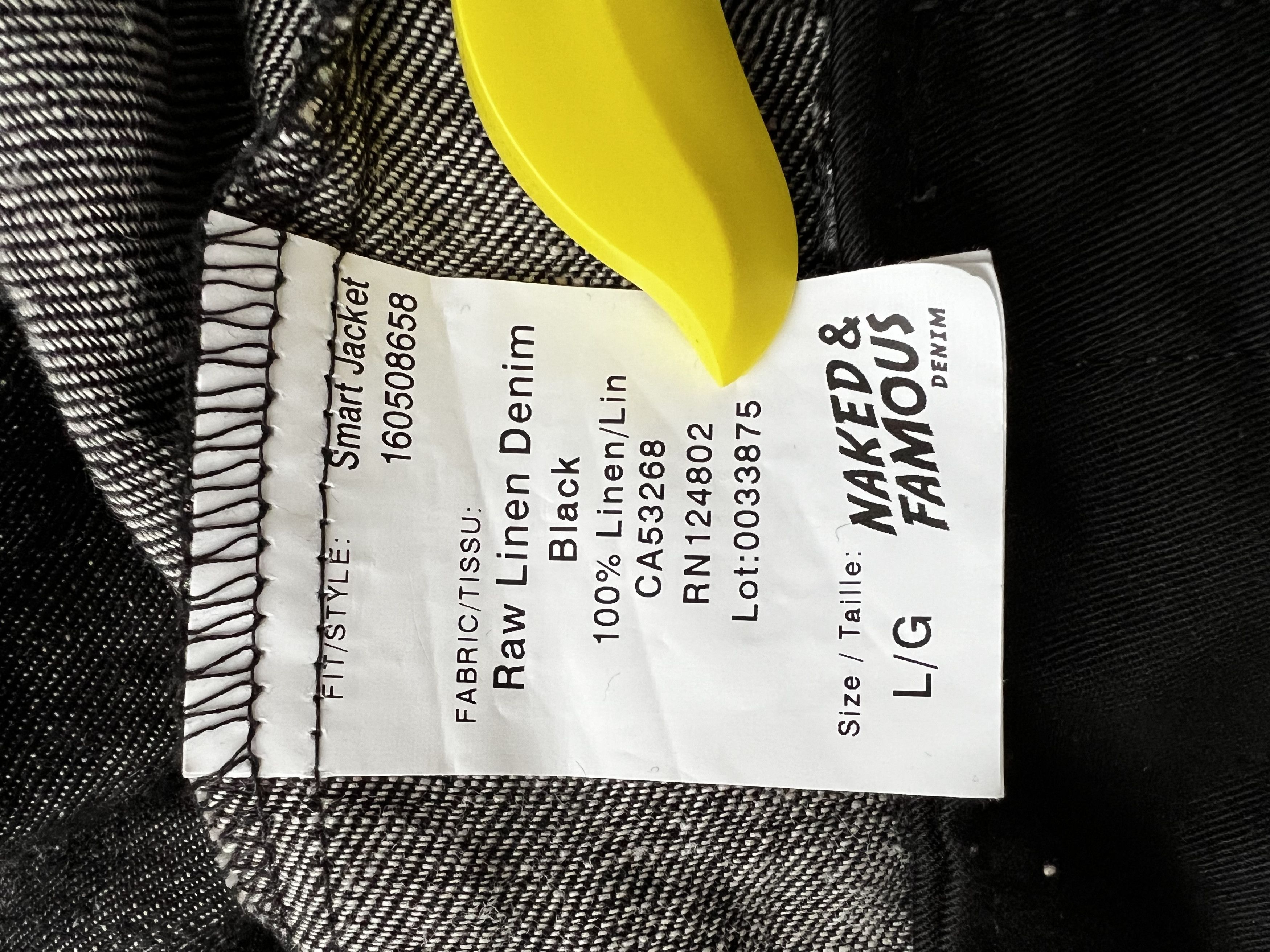 Naked & Famous Raw Linen Denim Smart Jacket Size US L / EU 52-54 / 3 - 4 Thumbnail