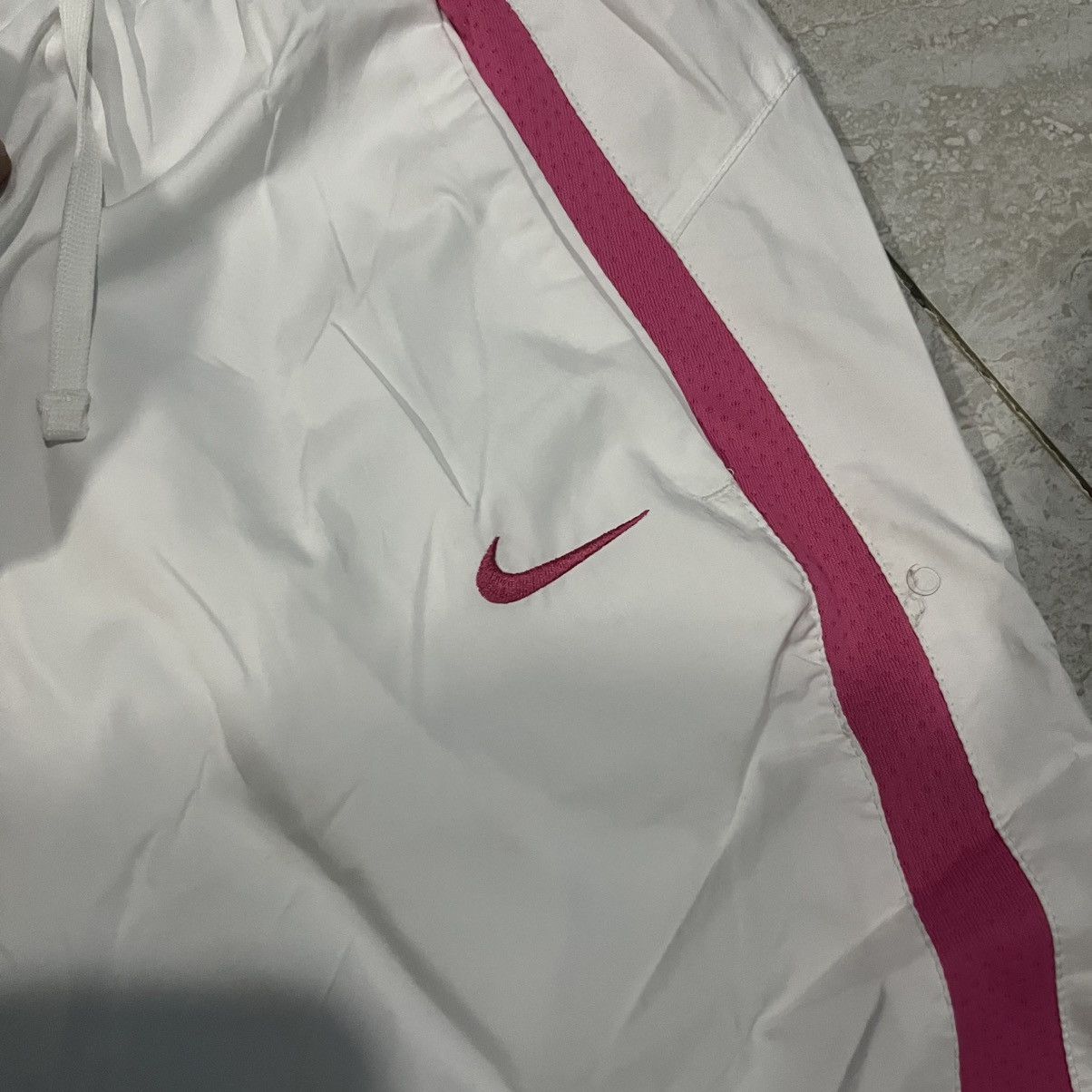 Nike Nike Women White Pink Track Pant Size 27" / US 4 / IT 40 - 8 Thumbnail