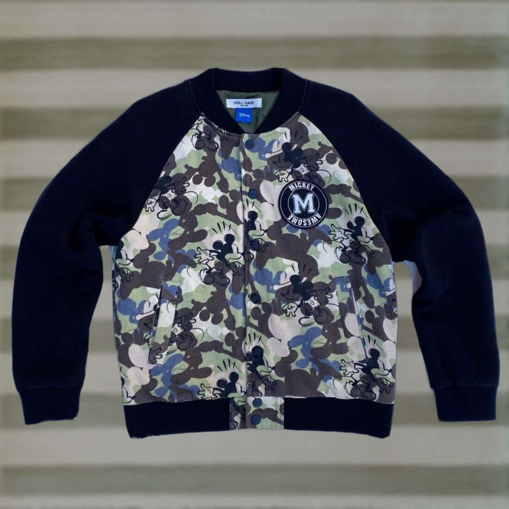 Vintage Holl House Holland x Disney Mickey Varsity Jacket Camouflage Sz L Men’s Shirt Jacket Mens Complete Size US L / EU 52-54 / 3 - 1 Thumbnail