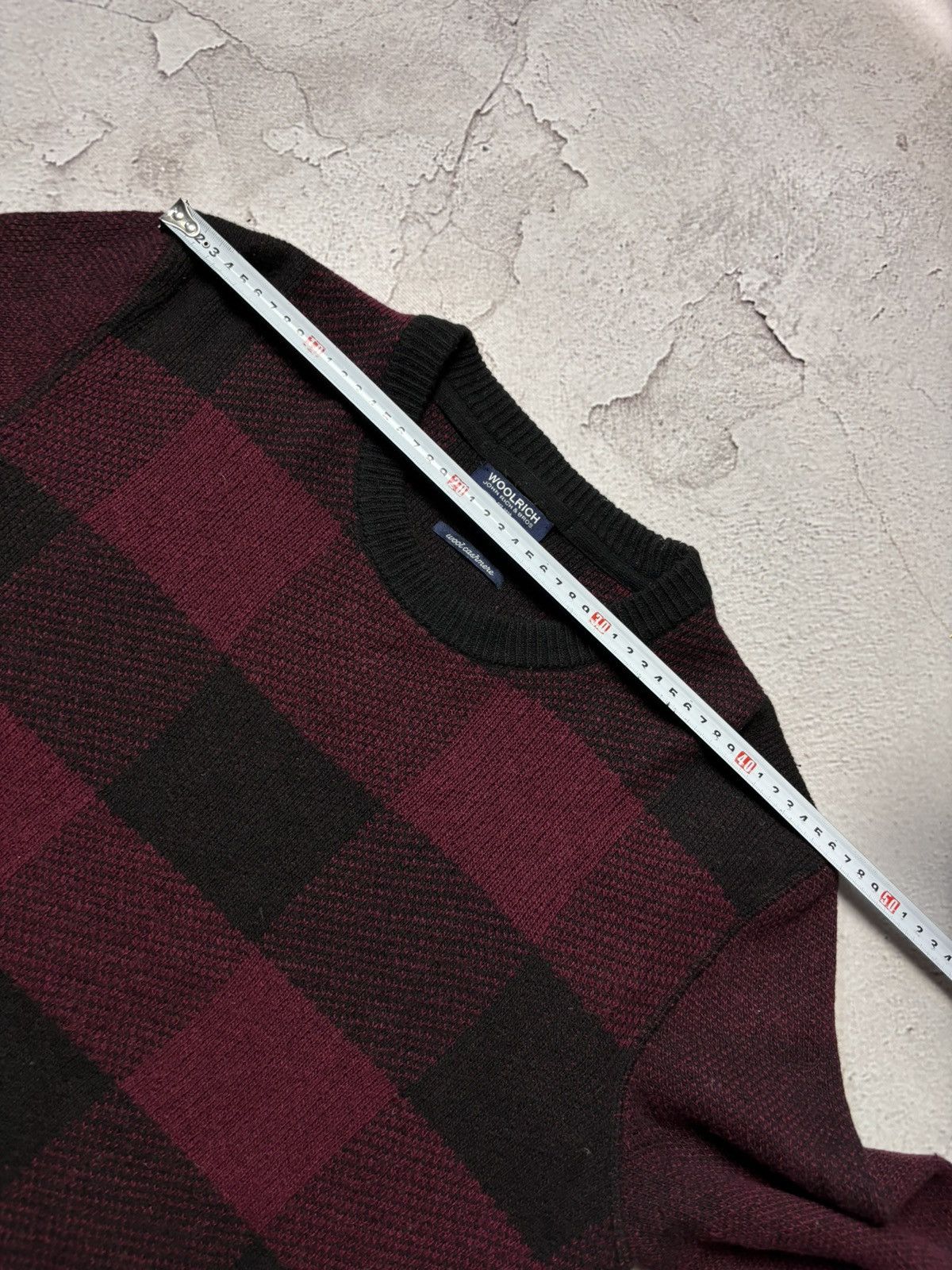Woolrich Woolen Mills Woolrich Men’s Checked Crewneck Sweater – US M Size US L / EU 52-54 / 3 - 10 Thumbnail