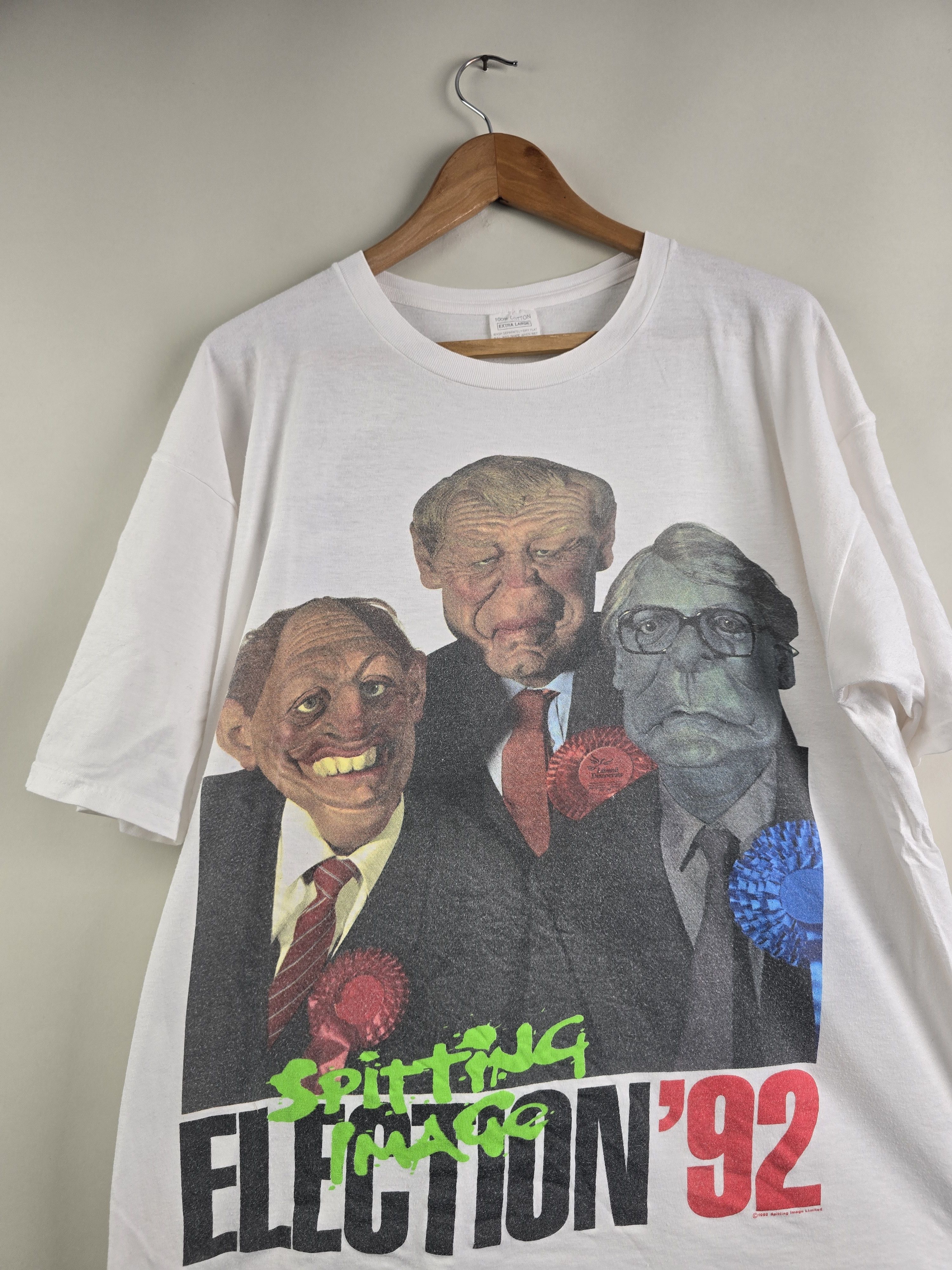 Band Tees × Vintage 1992 Spitting Image Don't blame me Elections Trump Biden Size US XL / EU 56 / 4 - 2 Thumbnail