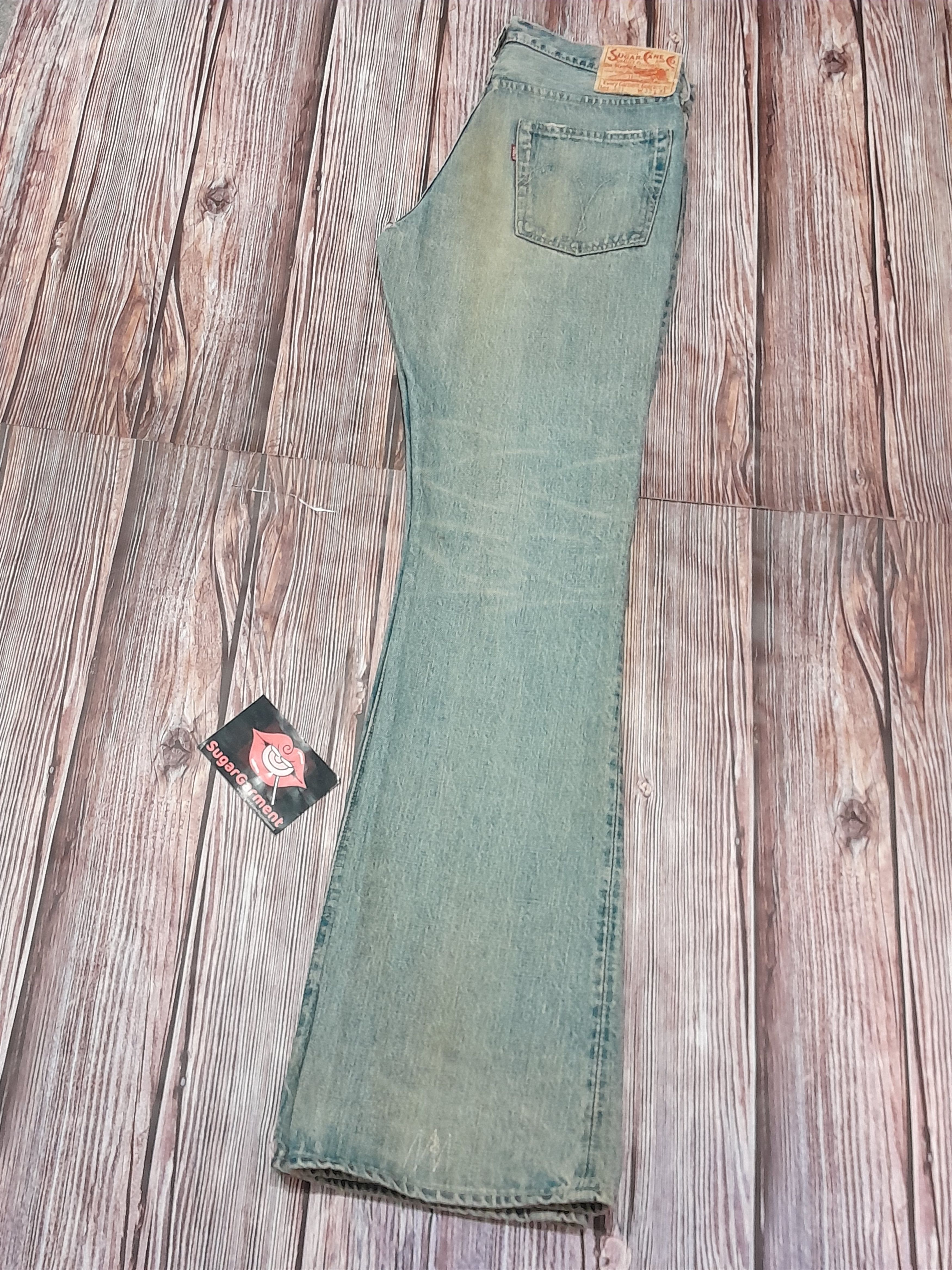 Sugar Cane Sugar Cane Bootcut Flare Bell Bottom Jeans Vintage Size US 32 / EU 48 - 22 Thumbnail