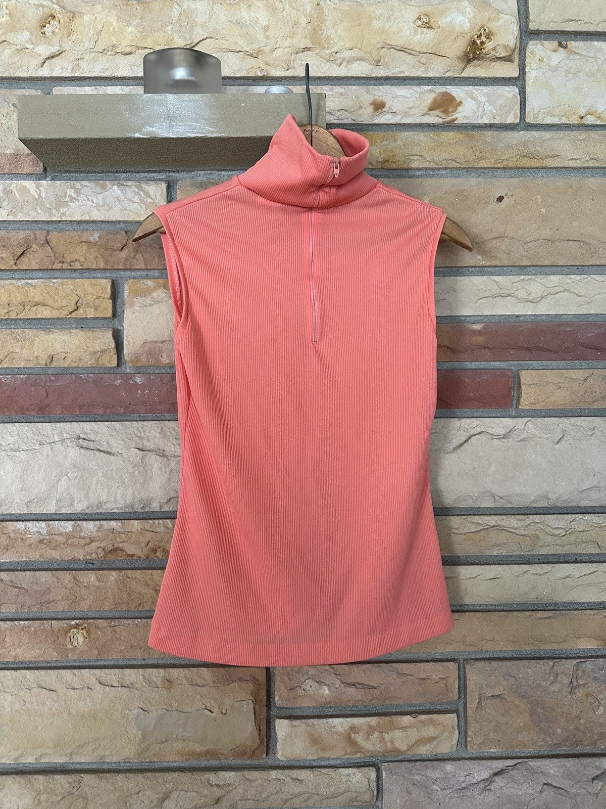 Vintage Vintage 60s Ribbed Turtleneck Sleeveless Zip Shirt Size M / US 6-8 / IT 42-44 - 7 Thumbnail