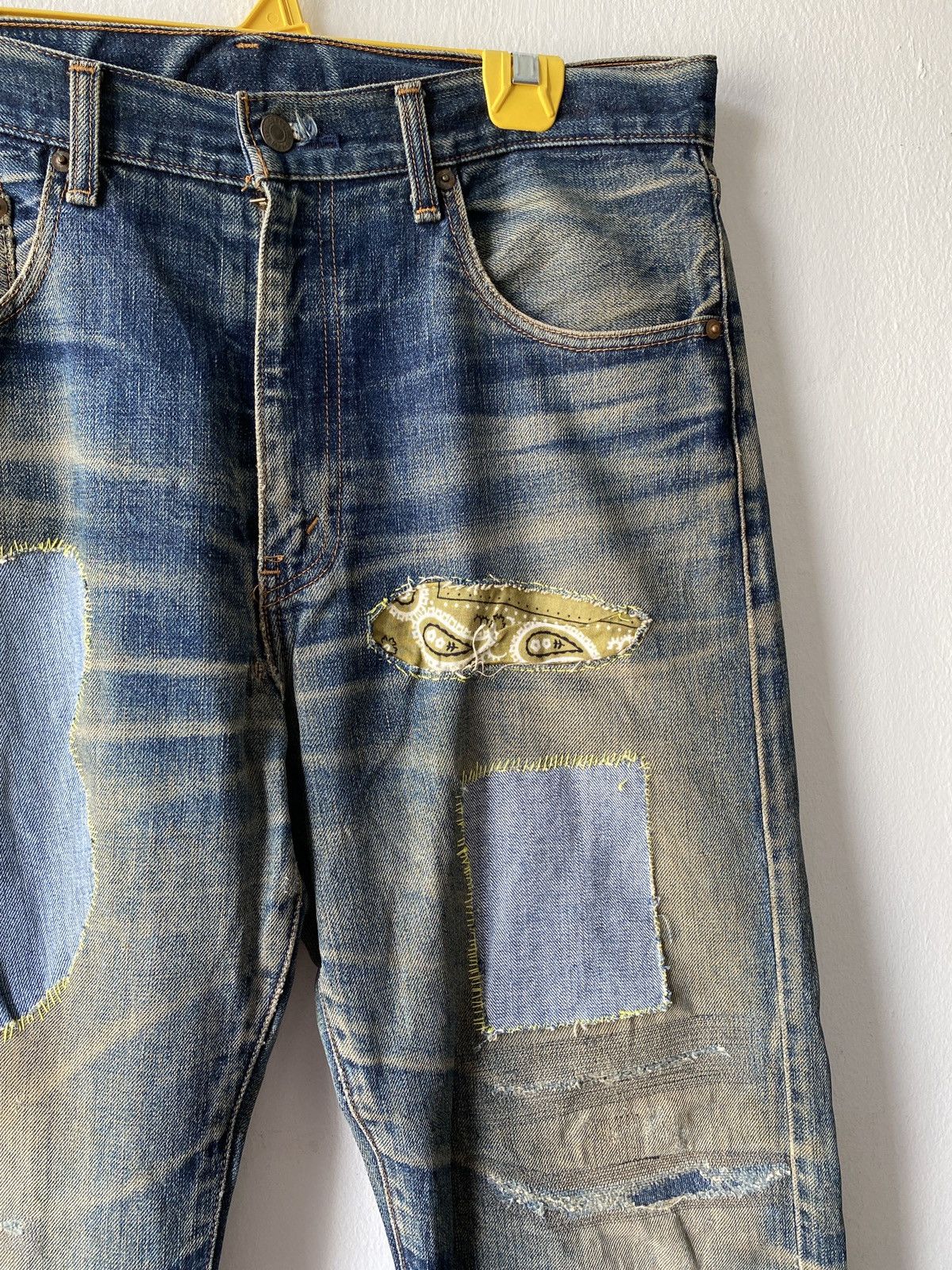 Levi's Vintage Levi’s 502XX Selvedge Rusty Distressed Denim Size US 33 - 9 Thumbnail