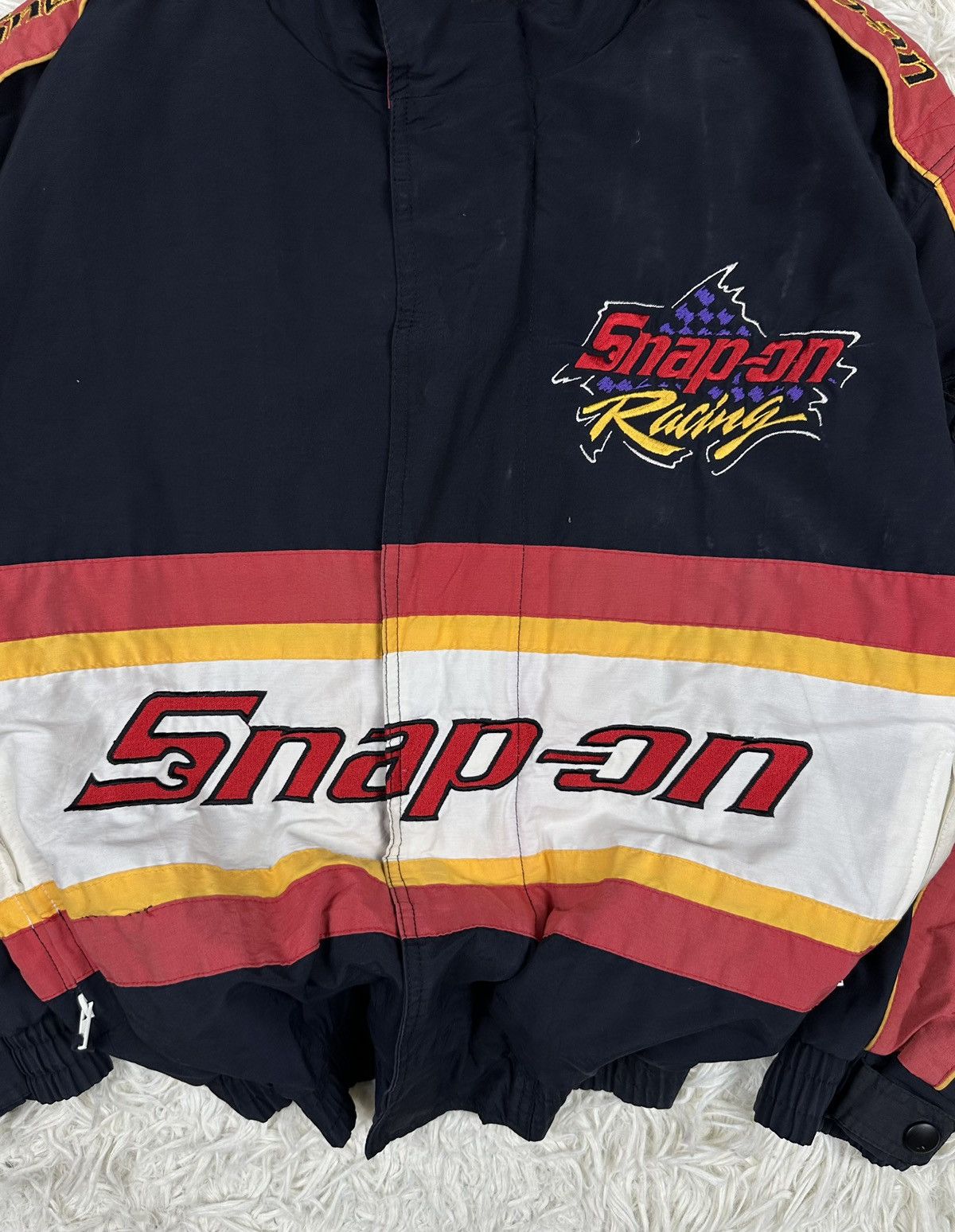 Japanese Brand × Vintage SNAP-ON Racing MotorSport Hooded jacket🔥 Size US L / EU 52-54 / 3 - 3 Thumbnail