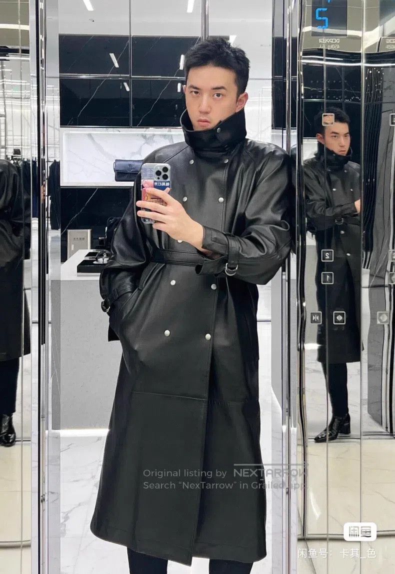 Other Saint Laurent Paris Power Sheepskin Duster Leather Jacket Size US M / EU 48-50 / 2 - 3 Thumbnail