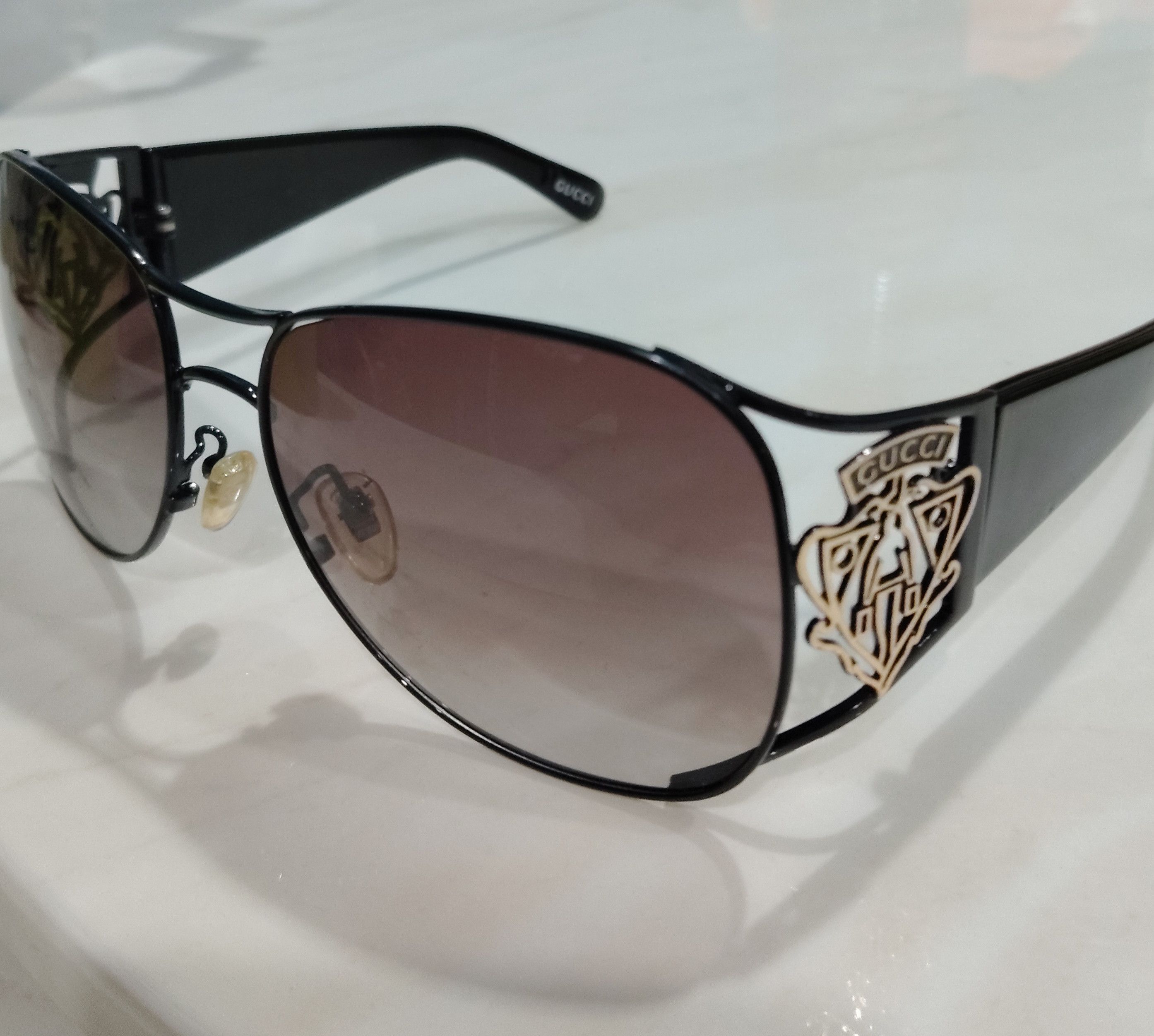 GU Gucci big logo sunglass Size ONE SIZE - 2 Thumbnail
