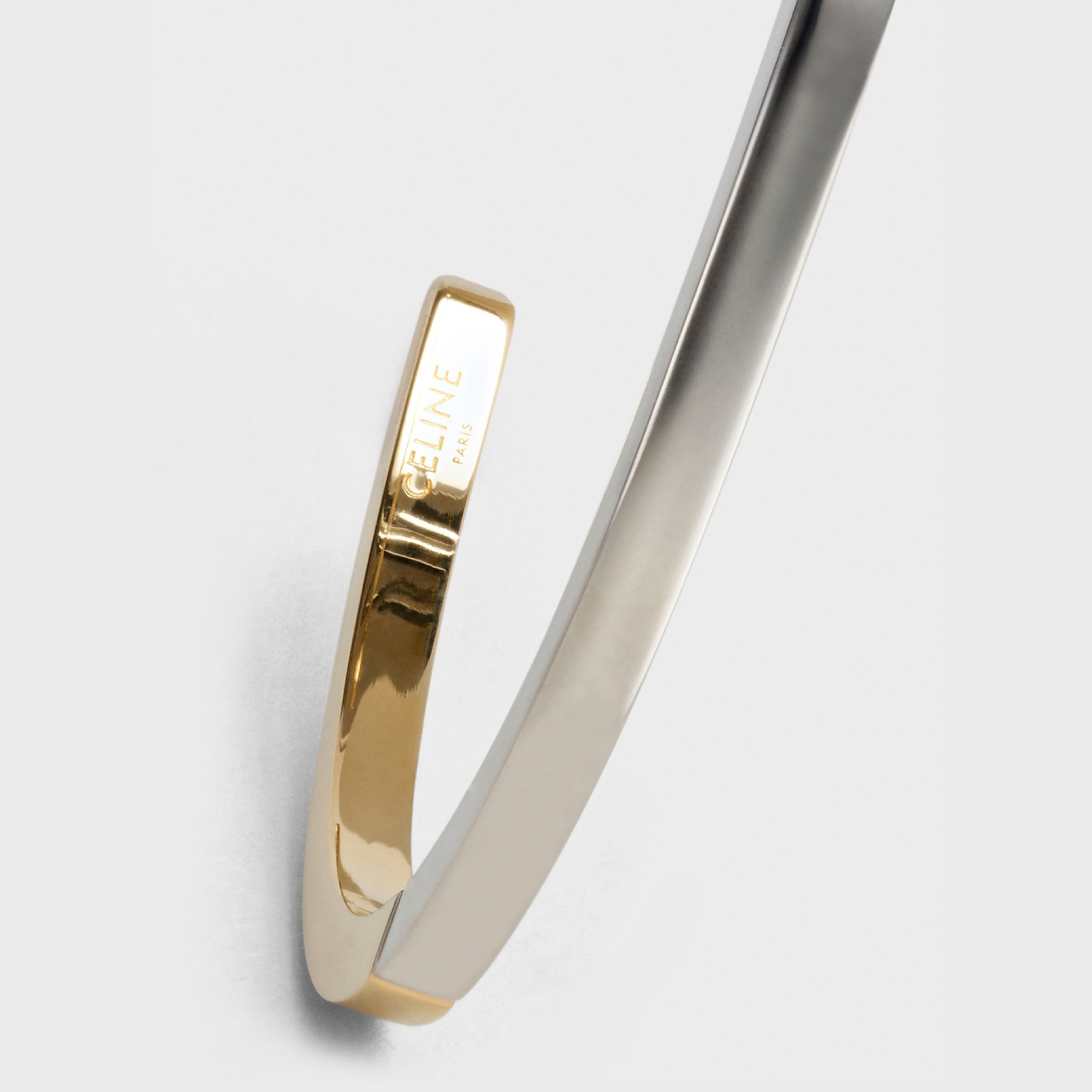 Celine o1loc1c1124 Size:OS / Simple Forms Bracelet in Silver/Golden Size ONE SIZE - 4 Thumbnail