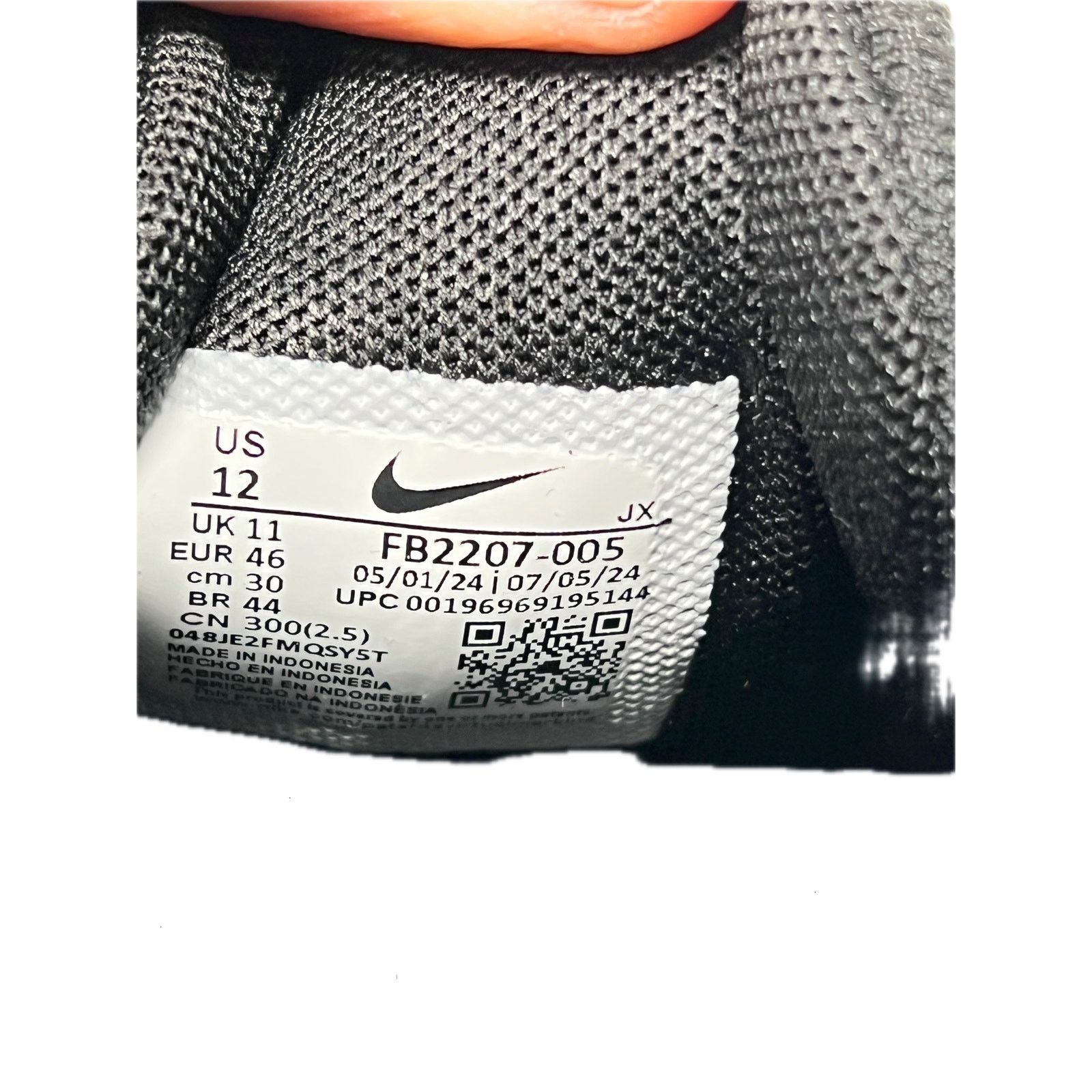 Nike Nike Revolution 7 Black Off Noir Mens 12 Size US 12 / EU 45 - 7 Thumbnail