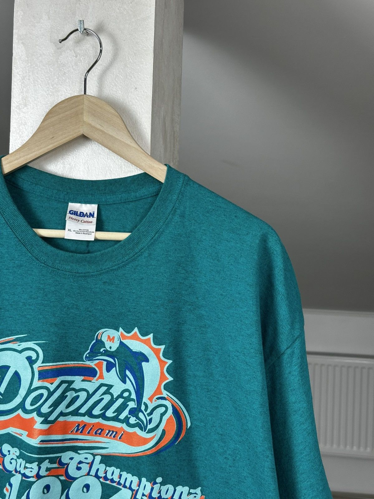 NFL Vintage 90s NFLP Miami Dolphins 1994 T Shirt Size US XL / EU 56 / 4 - 4 Thumbnail