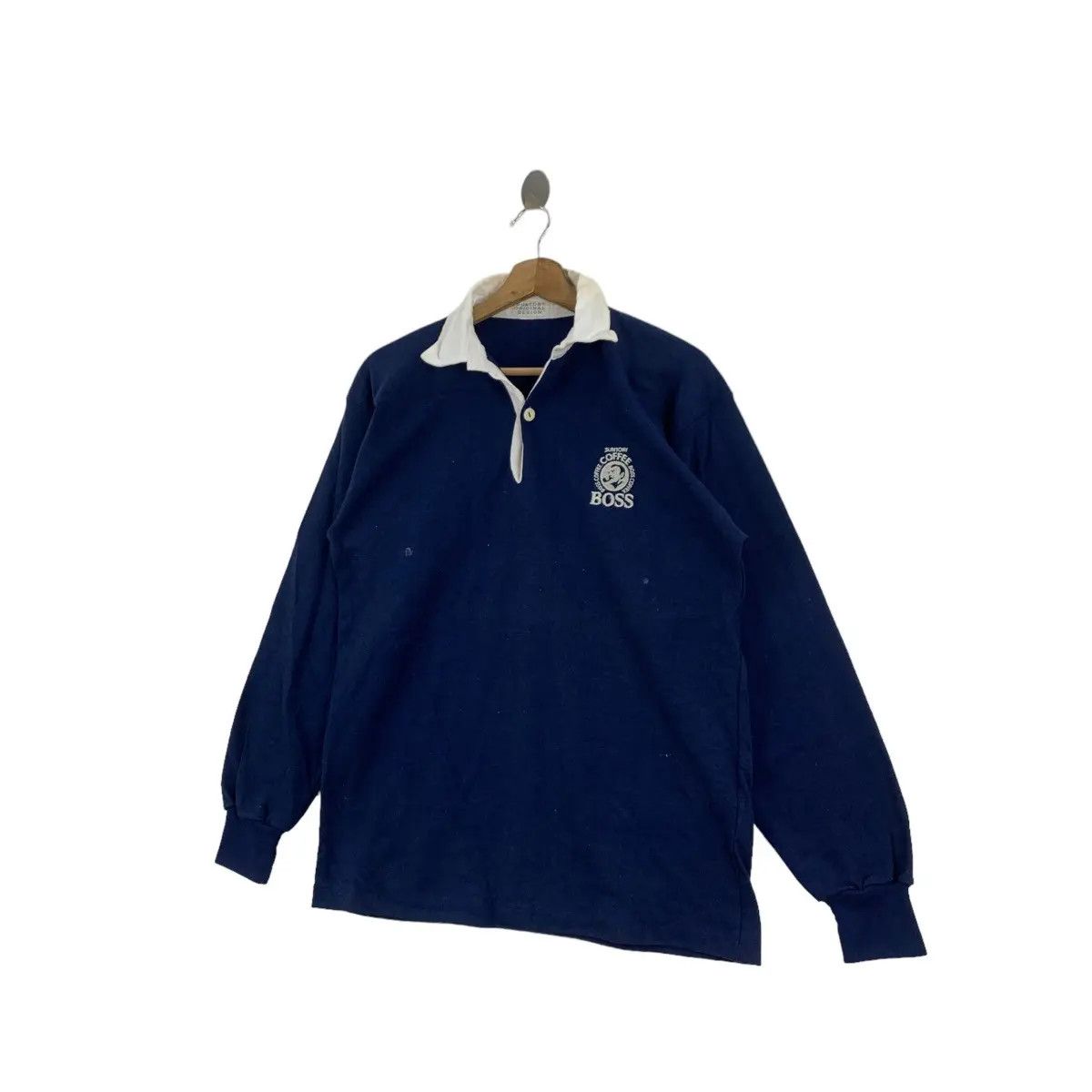 Vintage Vintage SUNTORY COFFEE JAPAN BOSS Rugby Polo Tee Shirt Size US M / EU 48-50 / 2 - 4 Thumbnail