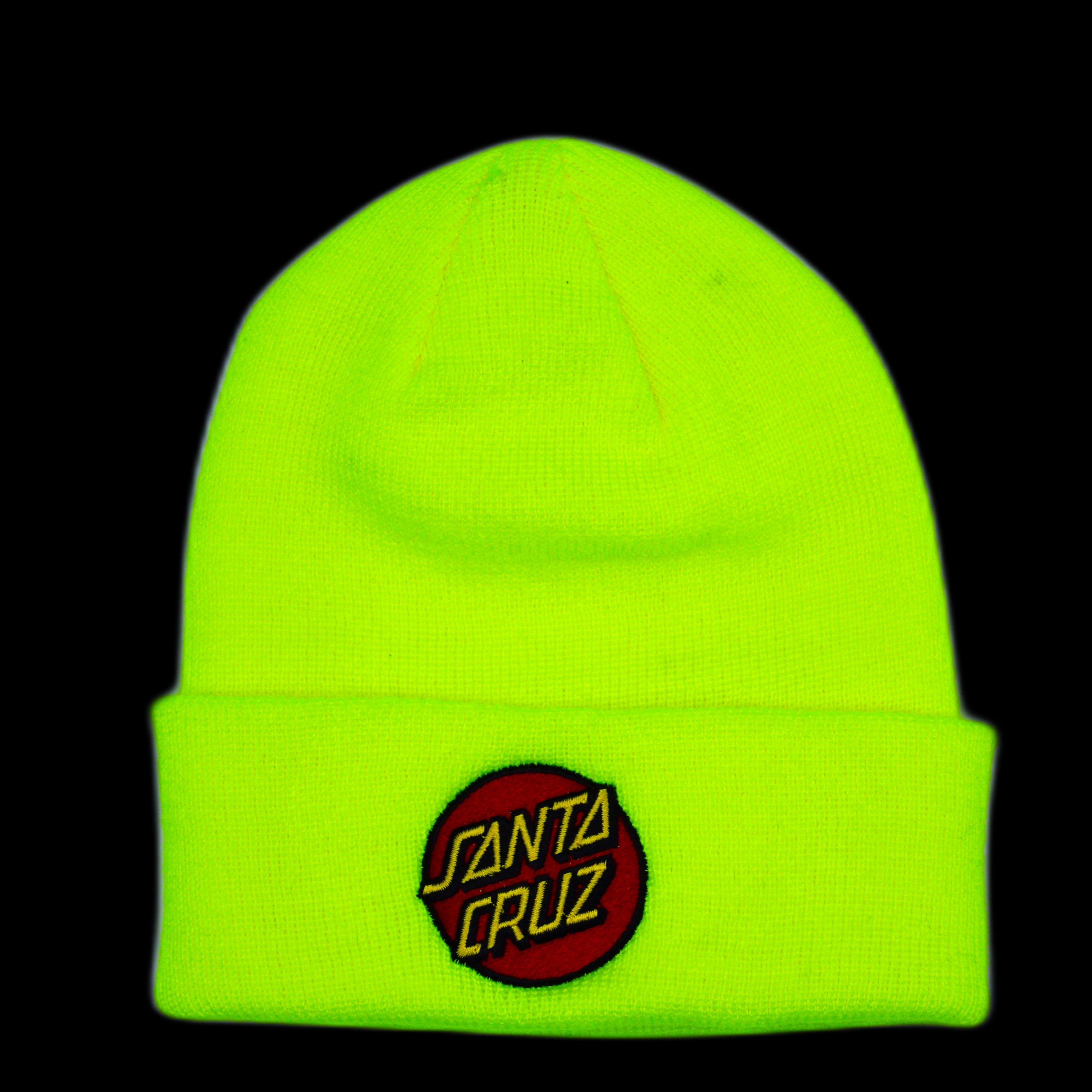 Santa Cruz Skateboards Santa Cruz Classic Dot Logo Beanie Lime Size ONE SIZE - 1 Thumbnail