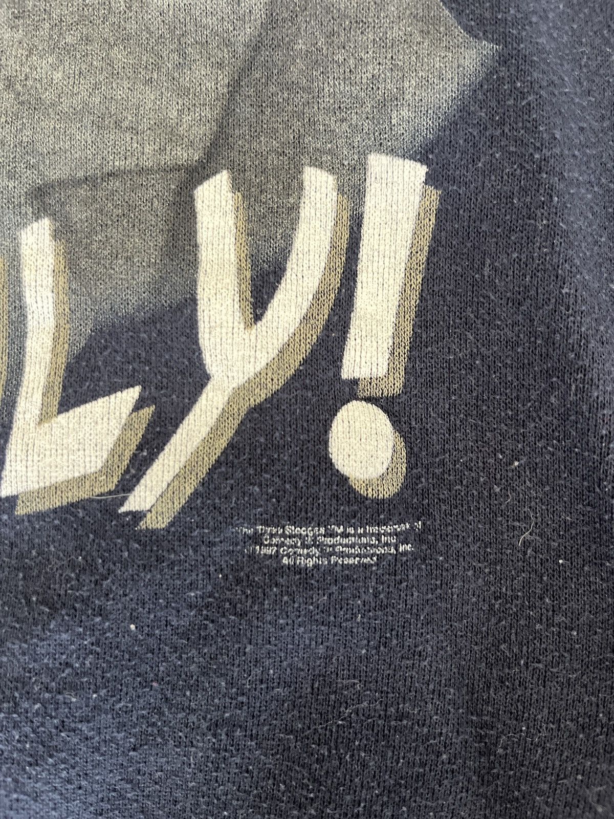 Tultex 1997 Vintage 3 Stooges “Why Soitenly” Curly Tultex Sweater Size US L / EU 52-54 / 3 - 3 Thumbnail