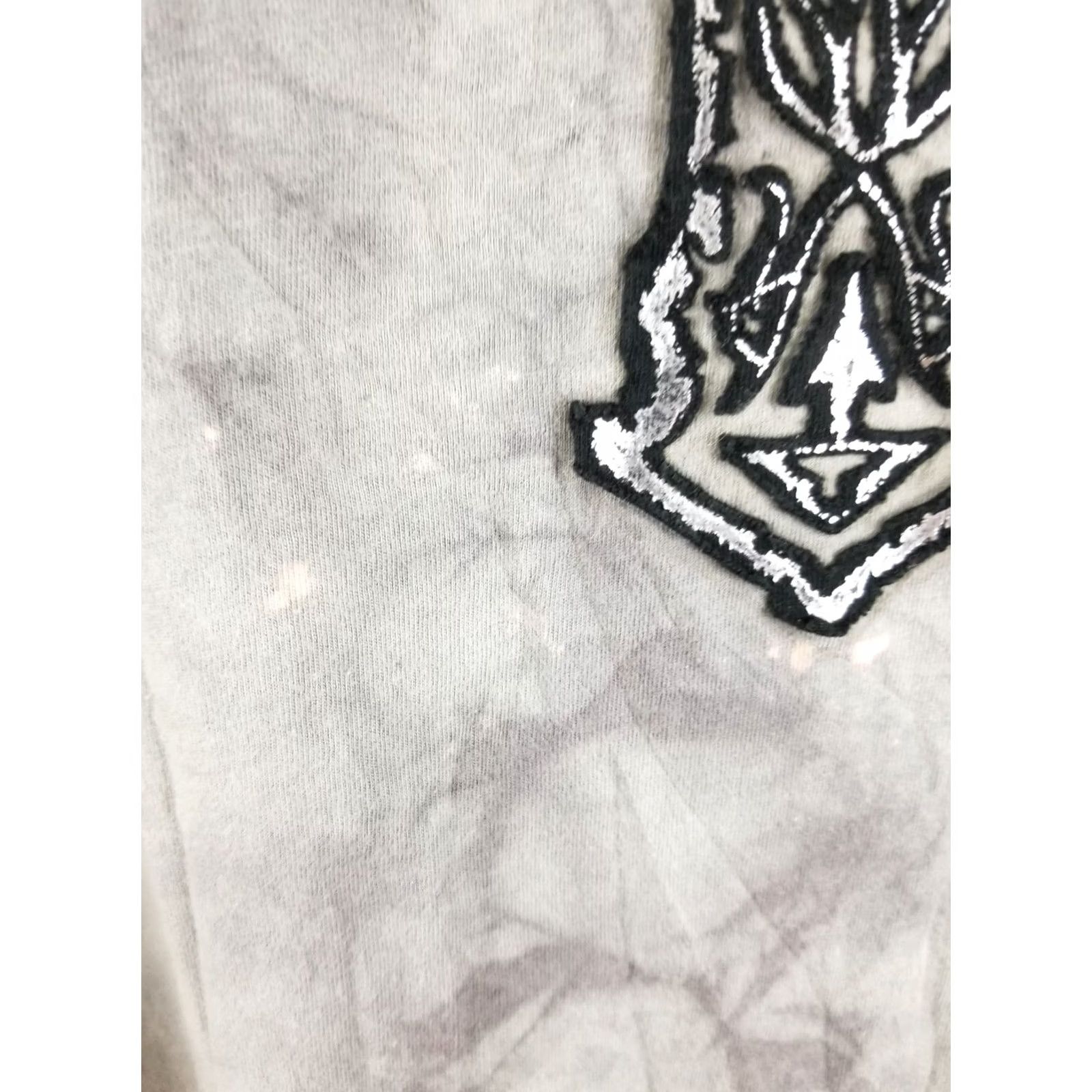 Affliction VINTAGE AFFLICTION T-SHIRT LARGE GRAY CROSS WINGS GRUNGE GOTH Y2K MEN Size US L / EU 52-54 / 3 - 4 Thumbnail
