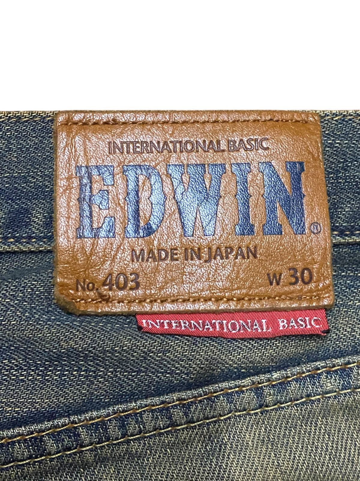 Junya Watanabe Vintage Edwin 403 Mud Wash Distressed Loose Size US 33 - 9 Thumbnail