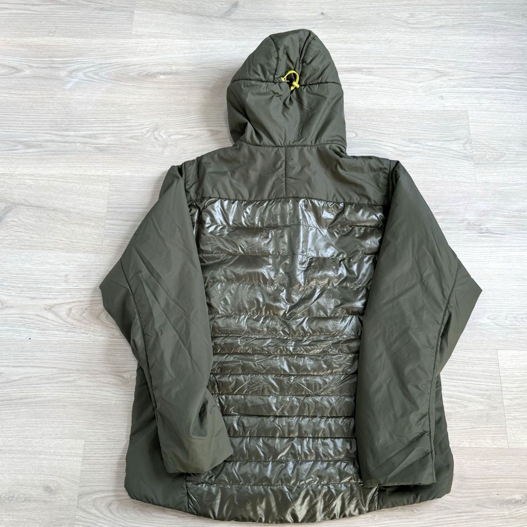 Vintage L.L. Bean Downtek Primaloft Hybrid Jacket Down Full Zip Hooded Green Mens Large Size US L / EU 52-54 / 3 - 4 Thumbnail