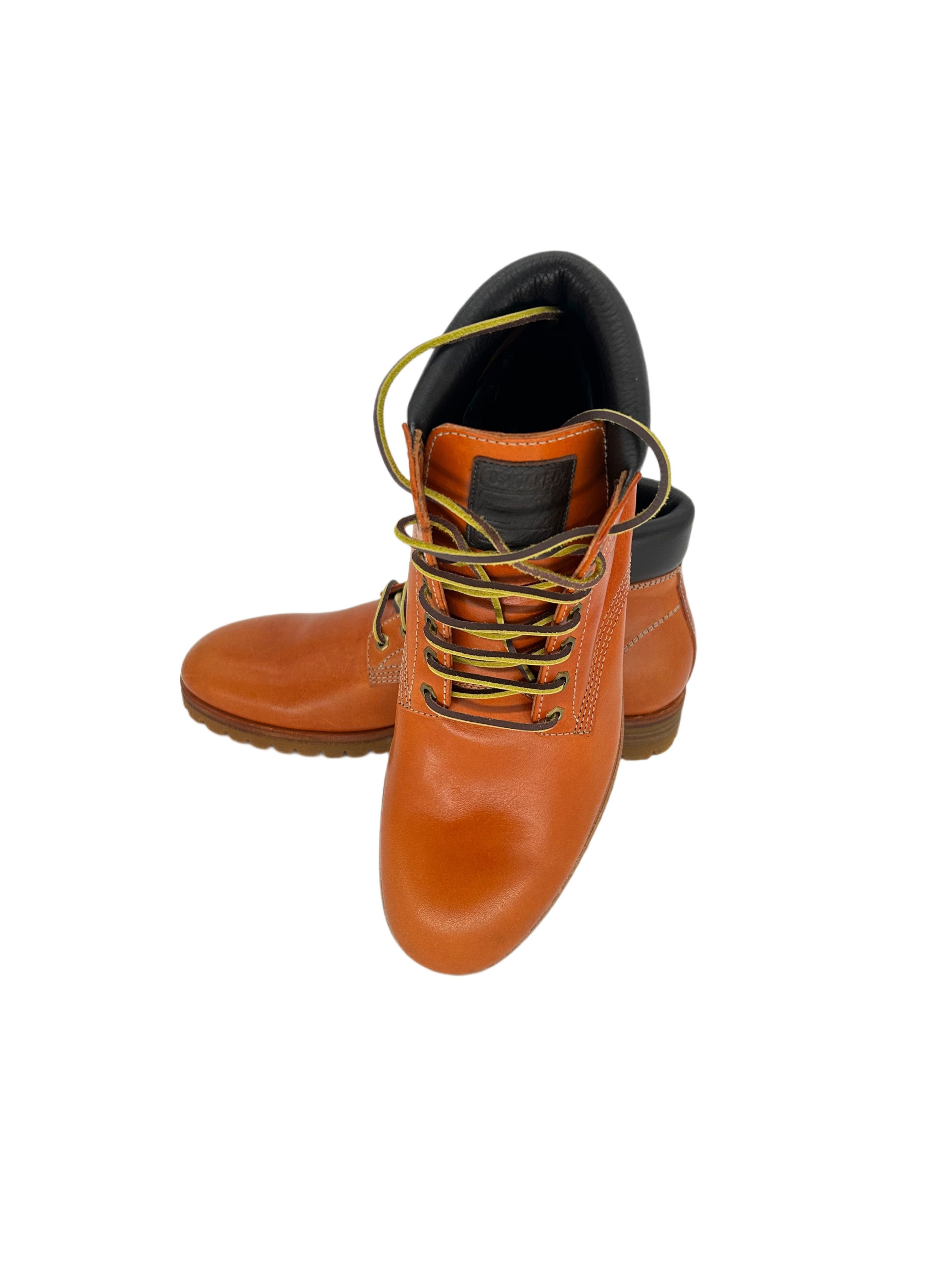 Dsquared2 Dsquared2 Orange Leather Ankle Boots Size US 11 / EU 44 - 3 Thumbnail