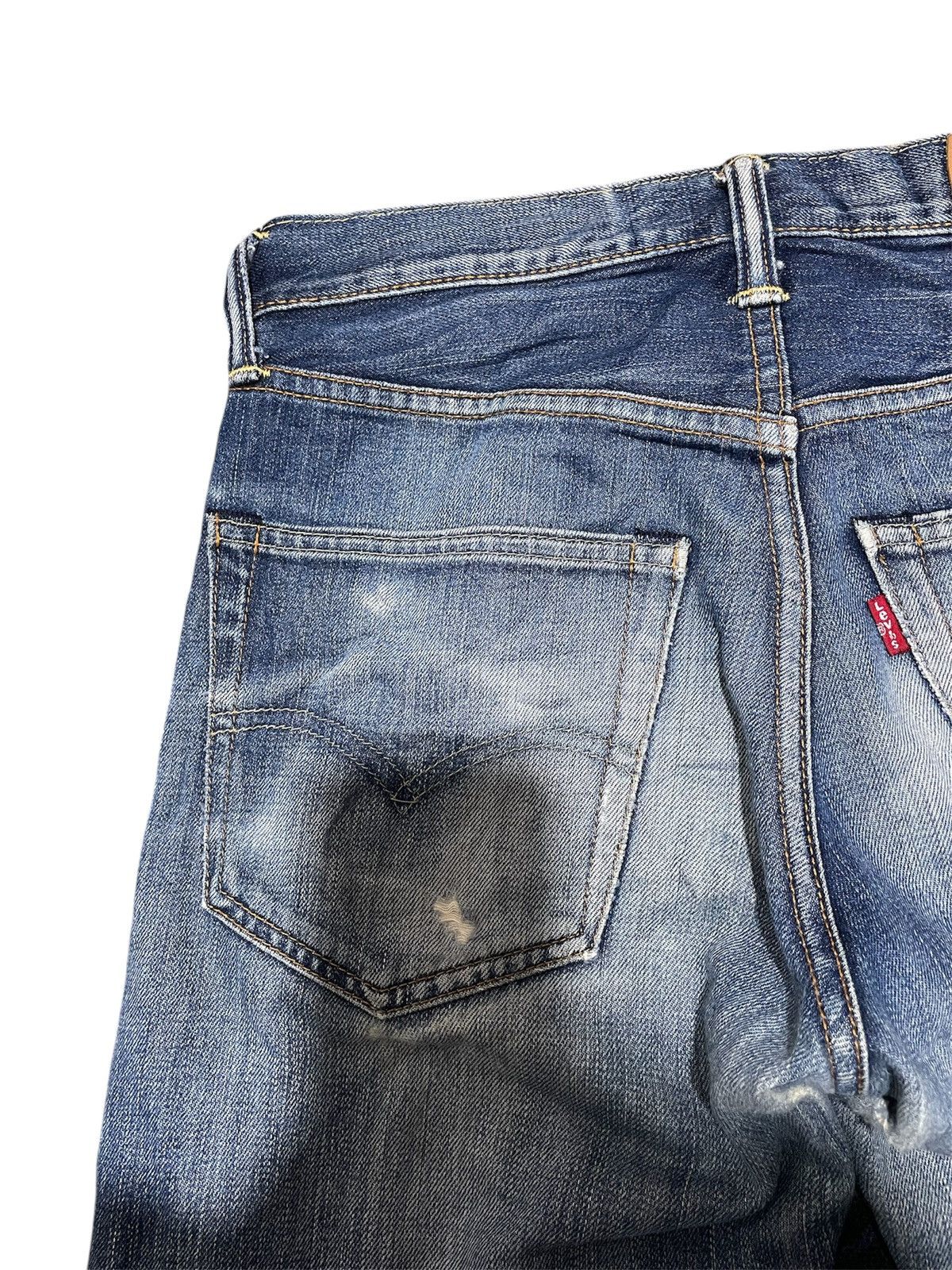 LVC × Levi's × Levi's Vintage Clothing Vintage Levi’s 502 Faded Distressed Blue Wash Denim Size US 30 / EU 46 - 7 Thumbnail