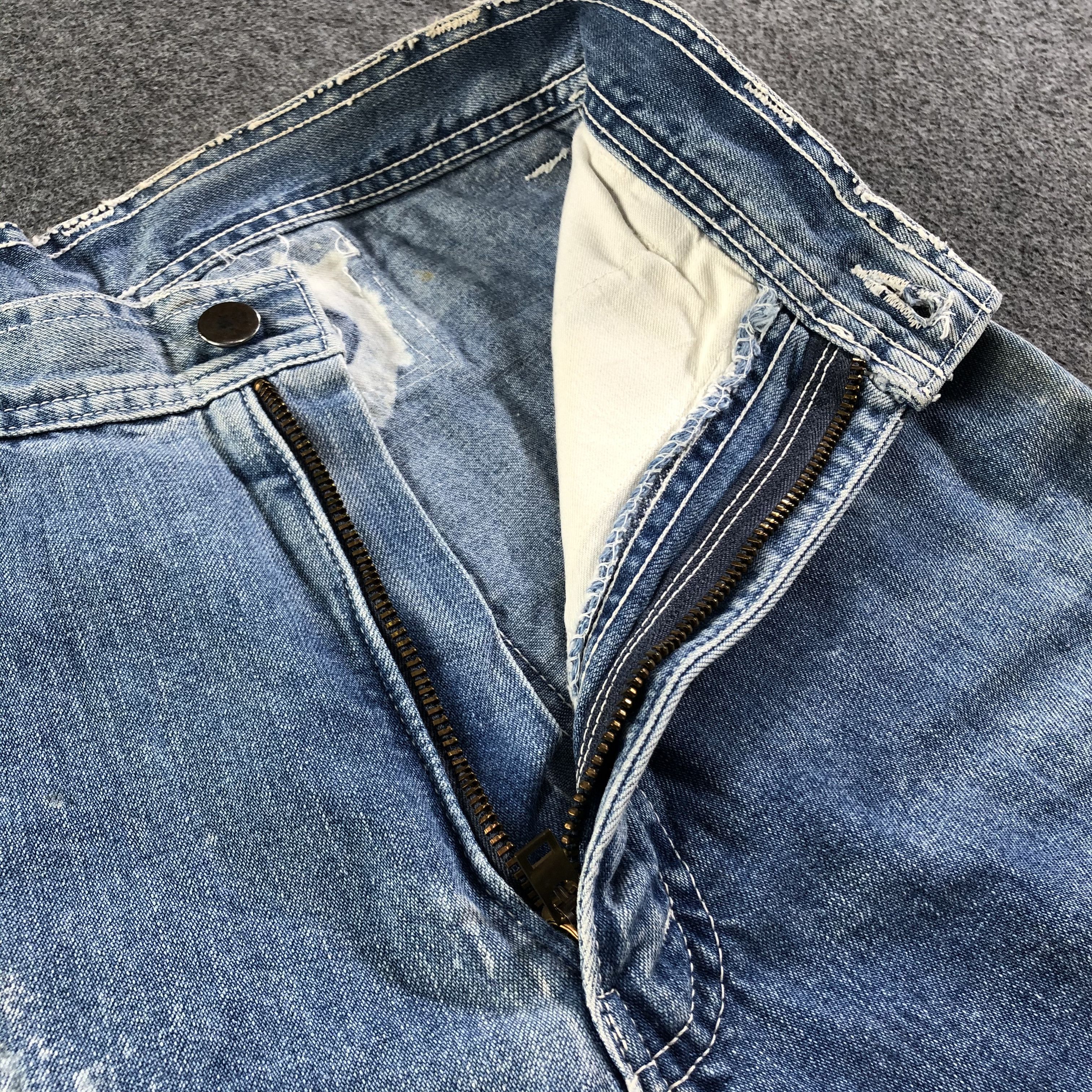 Japanese Brand Vintage Bobson Carpenter Jeans Medium Wash Denim -J2740 Size US 26 / EU 42 - 7 Thumbnail