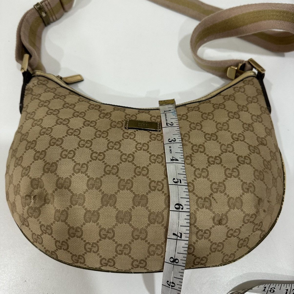 Gucci GUCCI GG HALF MOON CANVAS CROSSBODY BAG 18 Size ONE SIZE - 15 Thumbnail