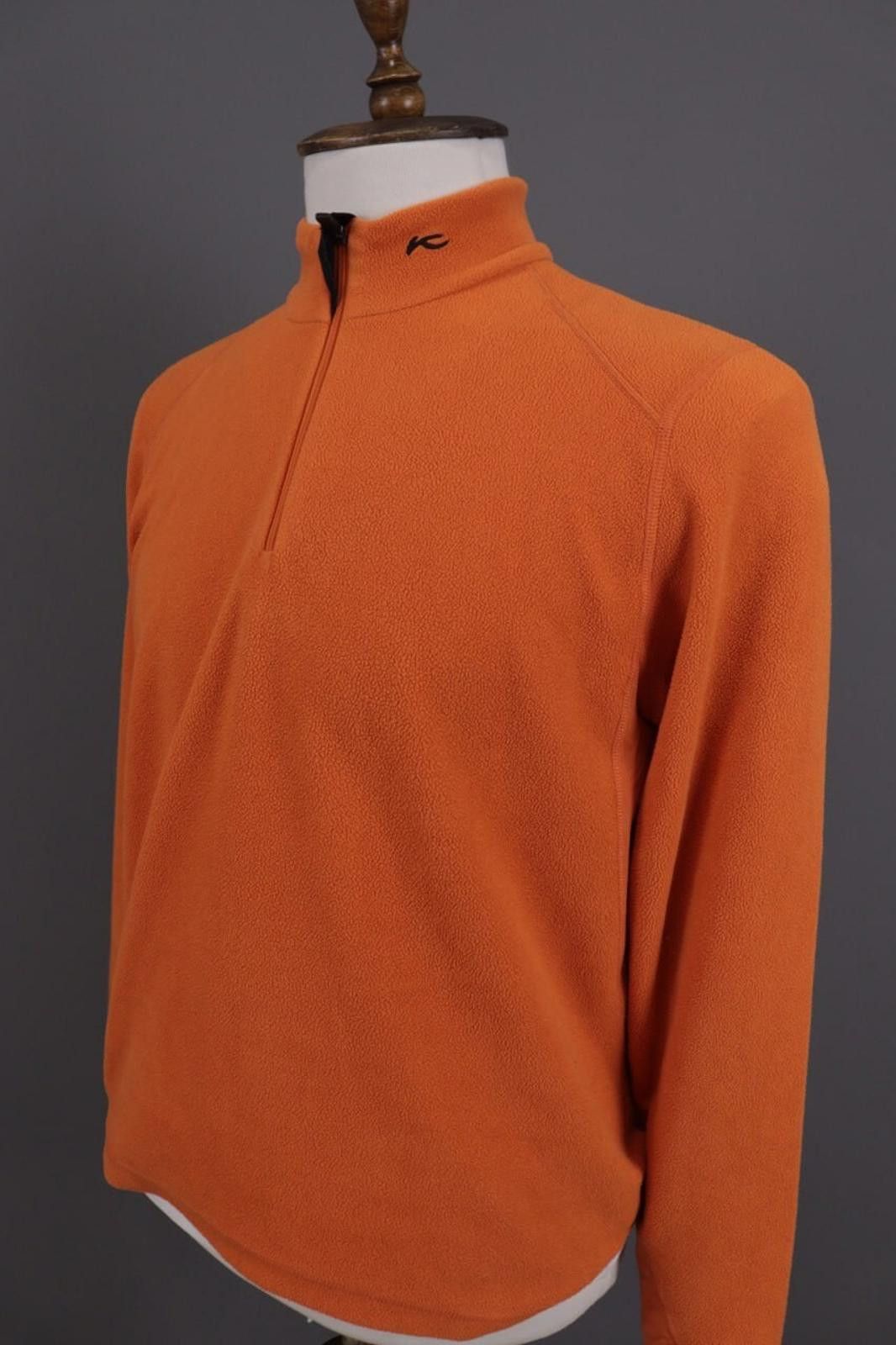 KJUS KJUS System Orange 1/4 Zip Activewear Fleece Jacket Size M Size US M / EU 48-50 / 2 - 8 Thumbnail