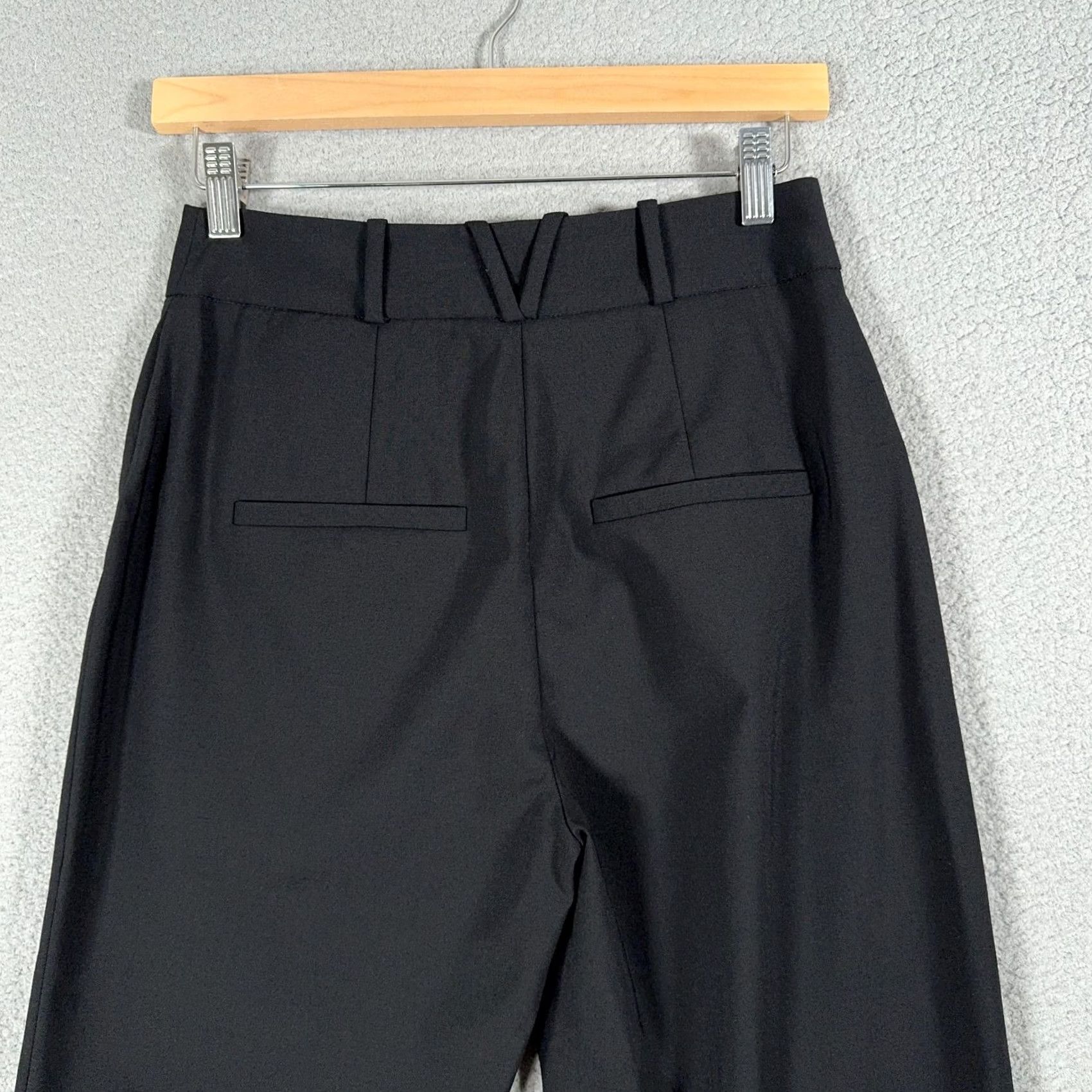 Veronica Beard VERONICA BEARD Pants Womens 2 Black Ollie Wool Blend Wide Leg Dress trousers Dress Pants Womens (Black) Size 26" / US 2 / IT 38 - 7 Thumbnail