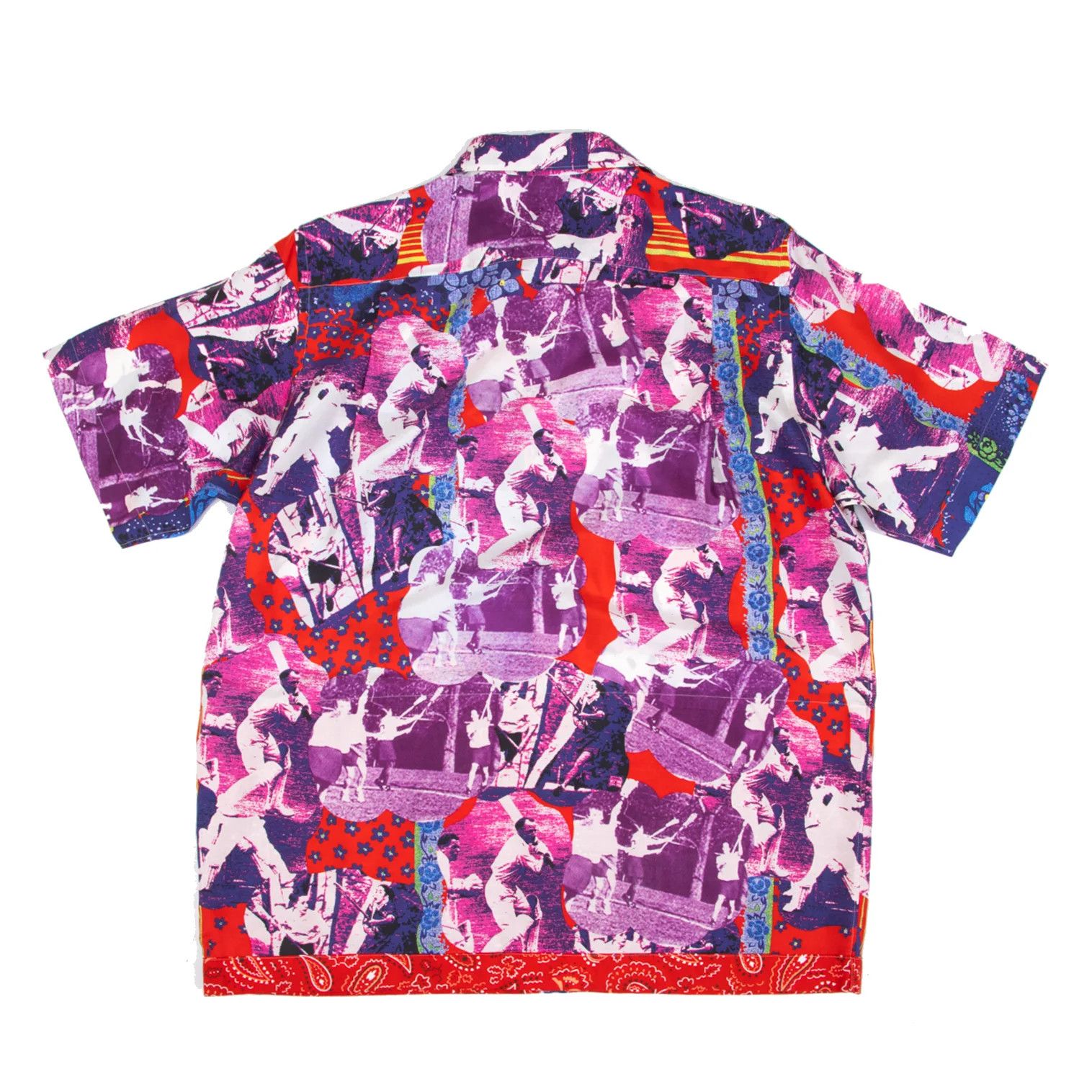 Comme des Garcons Homme Plus Silk Graphic Print Short Sleeve Shirt Multi Color M Size US M / EU 48-50 / 2 - 11 Thumbnail