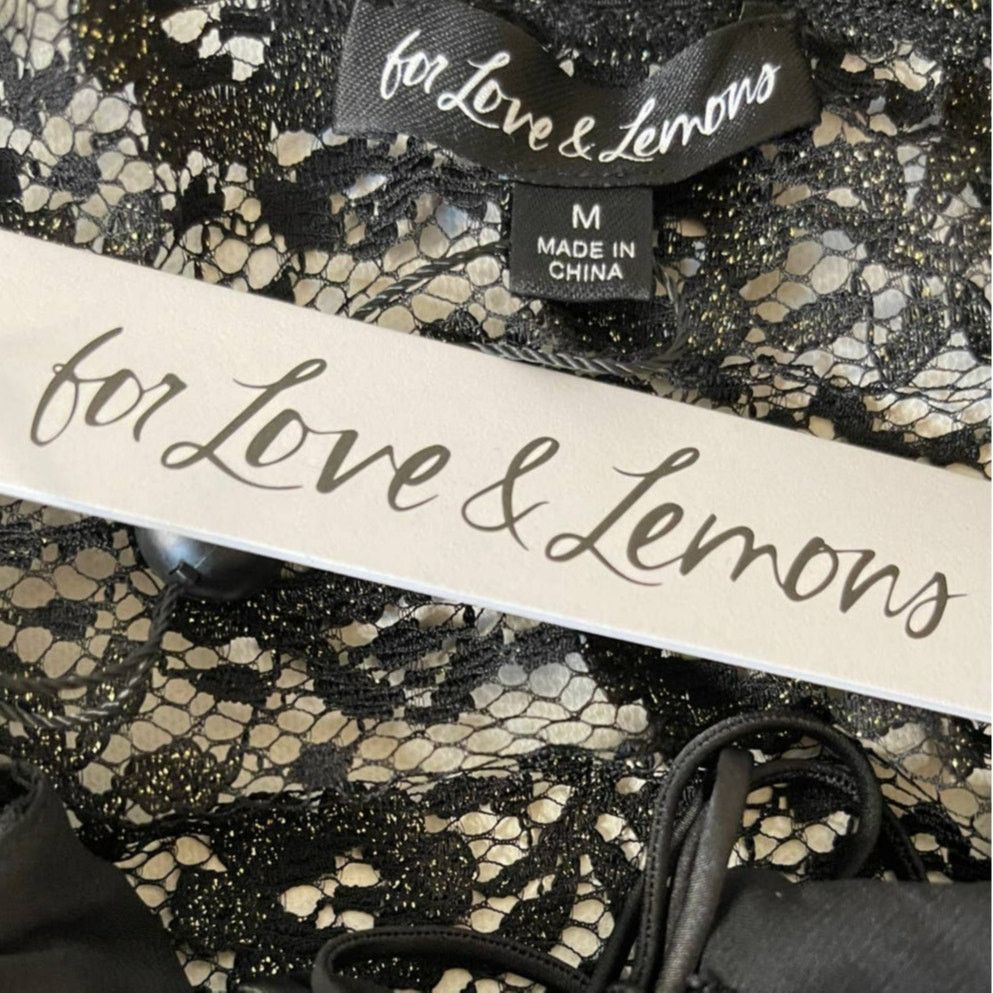 For Love & Lemons NEW For Love & Lemons Joanna Black Lace Mini Dress Medium Size M / US 6-8 / IT 42-44 - 9 Thumbnail
