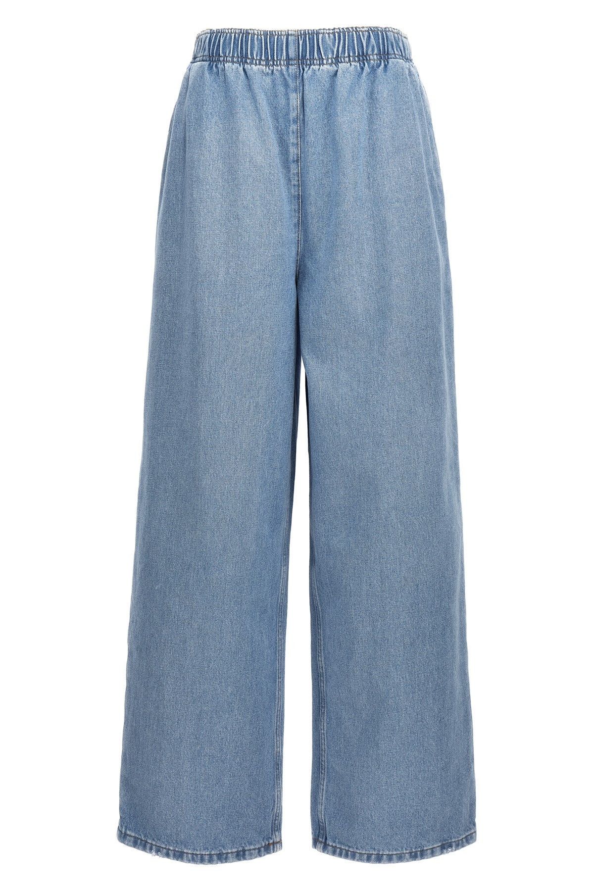 image of Prada Bleached Jeans in Light Blue, Women's (Size 29)