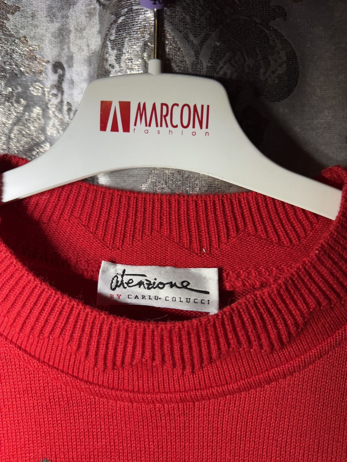 Carlo Colucci × Vintage sweater liberty carlo colucci Size US L / EU 52-54 / 3 - 4 Thumbnail