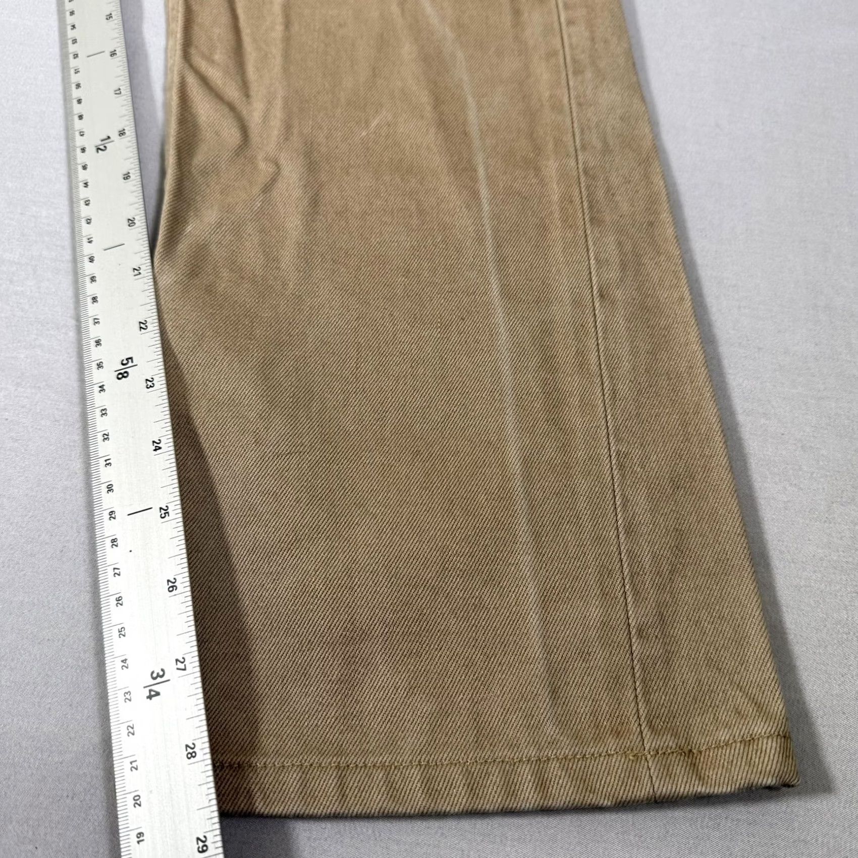 The Unbranded Brand Unbranded Brand Jeans Mens 32x29 Beige Selvedge UB207 Tapered Denim Pants Size US 32 / EU 48 - 6 Thumbnail