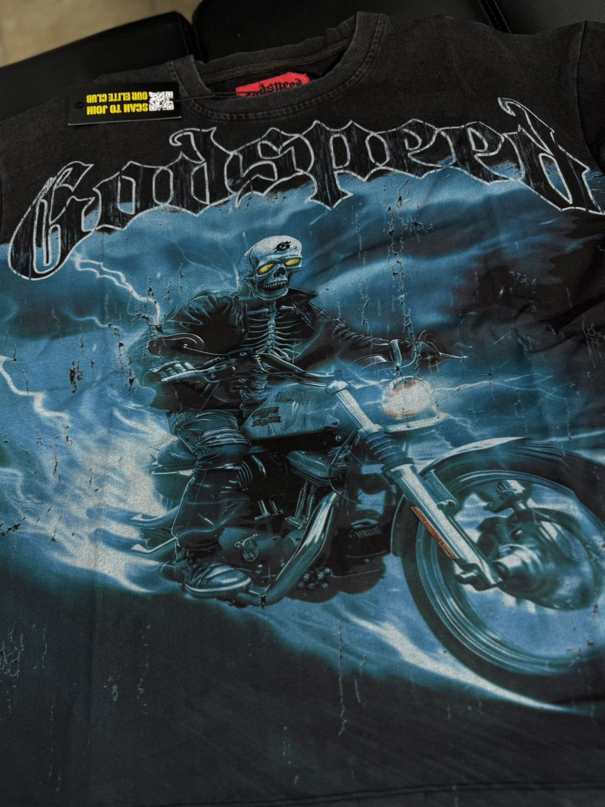 Godspeed Godspeed Blue Motorcycle Tee Shirt Size L (NEW) Size US L / EU 52-54 / 3 - 4 Thumbnail
