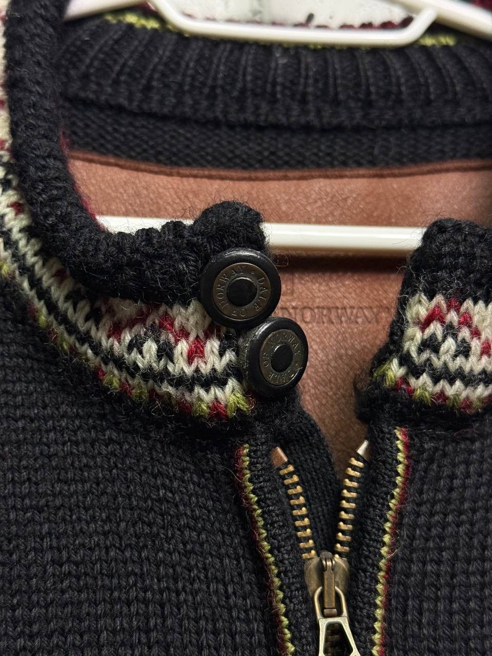 Dale Of Norway DALE OF NORWAY Sweater Geometric Wool 1/4 Zip Knit Ski Size US XL / EU 56 / 4 - 5 Thumbnail