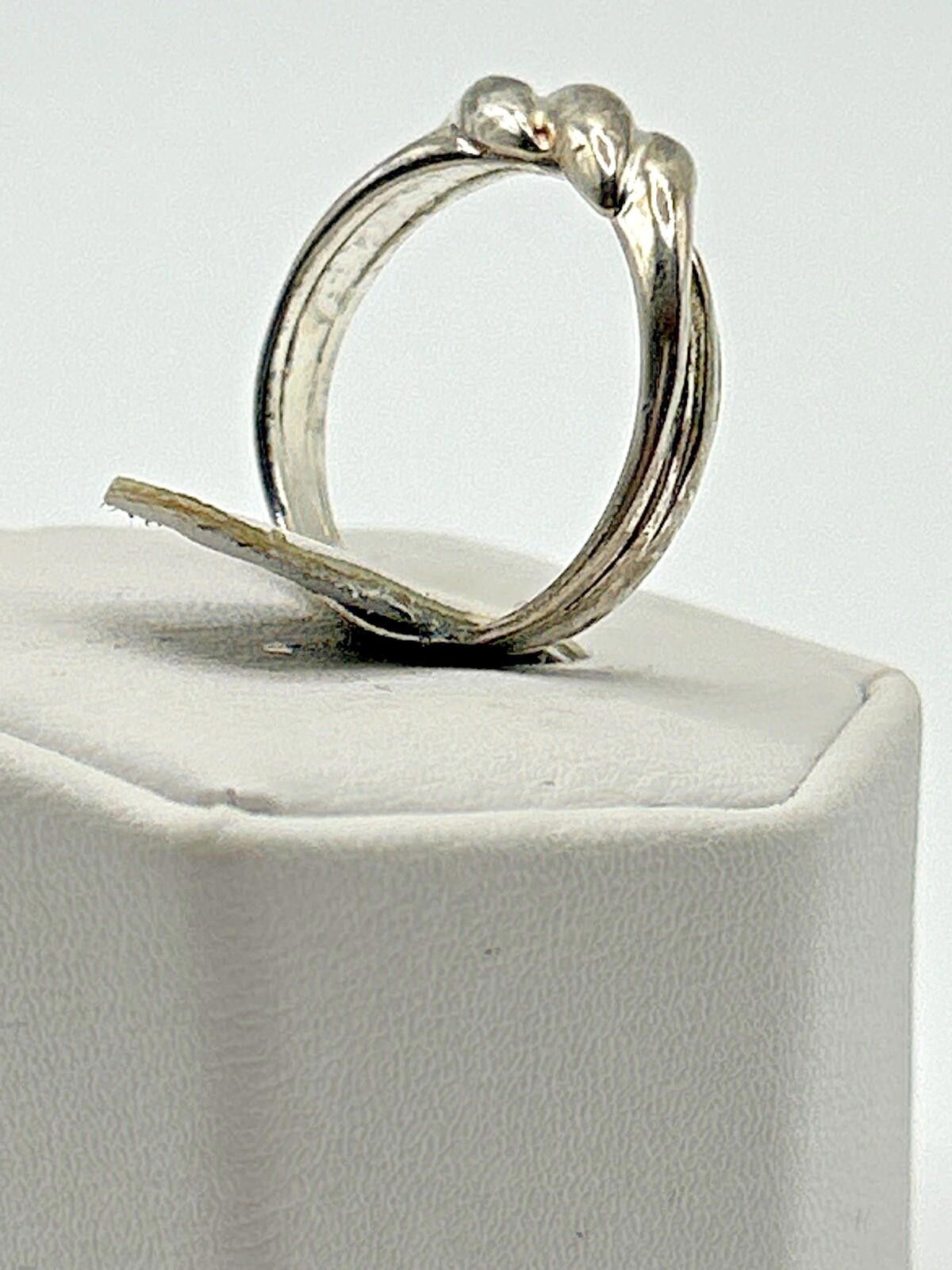 Sterling Silver 925 Vintage Sterling Silver Estate Ring Size 6.5 Size ONE SIZE - 6 Thumbnail