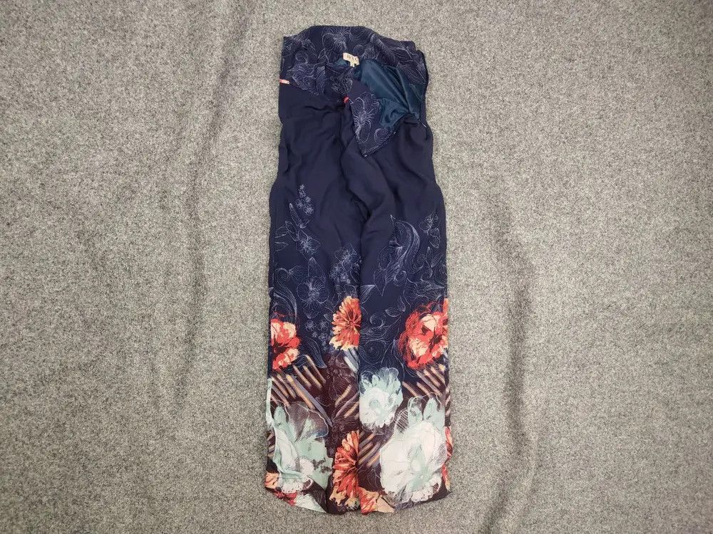 Ivko Design Floral Print Blue color Trouser Wide Leg Pants