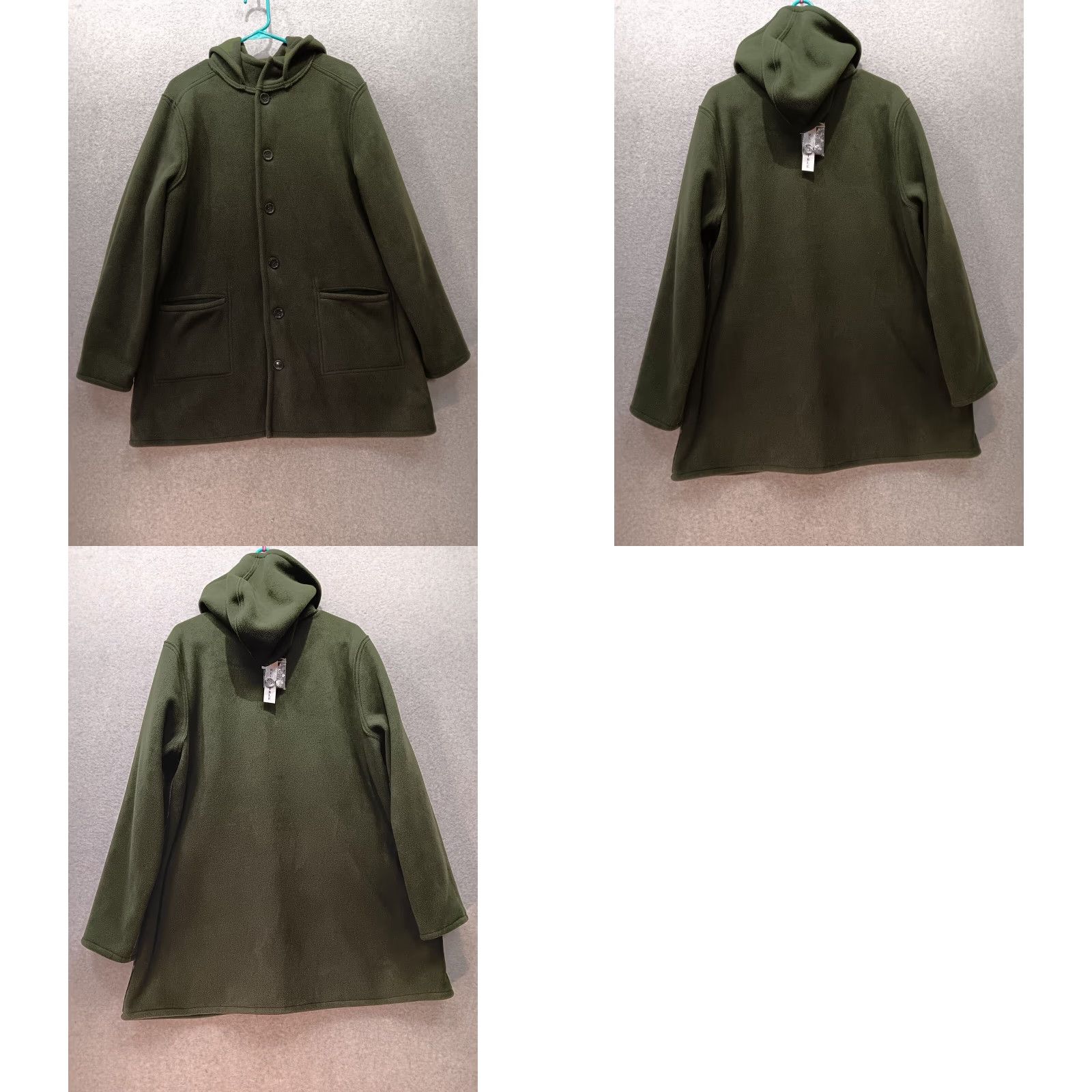 Vintage Susan Graver Weekend Reversible Fleece Jacket Womens L Reversible Camouflage Green NWT Jacket Size L / US 10 / IT 46 - 10 Thumbnail