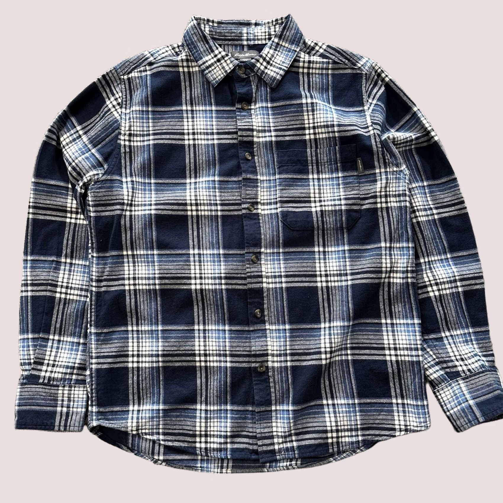Eddie Bauer Eddie Bauer Shirt Mens M Flannel Plaid Button Up Blue Cotton Size US M / EU 48-50 / 2 - 1 Thumbnail