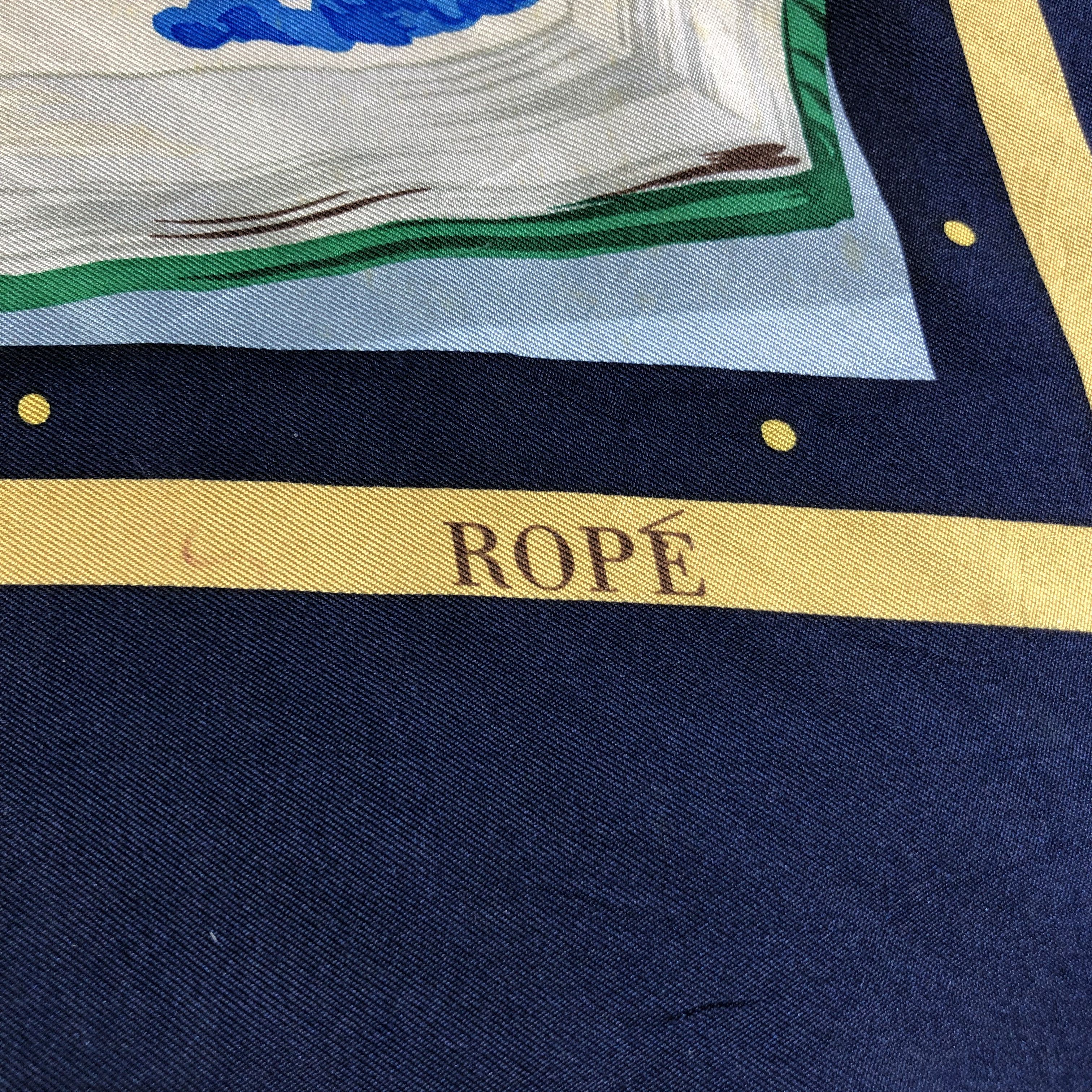 Vintage Rope Luxury Design Silk Scarf M462 Size ONE SIZE - 3 Thumbnail