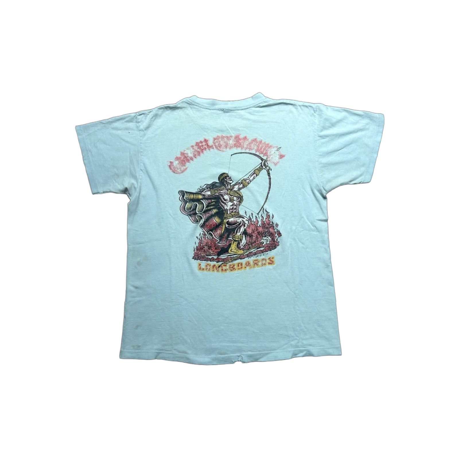 Anvil VINTAGE 70s T-Shirt Anvil Israel Paskowitz longboards surf skate RARE Medium Blue Mens T-Shirt Size US M / EU 48-50 / 2 - 1 Thumbnail