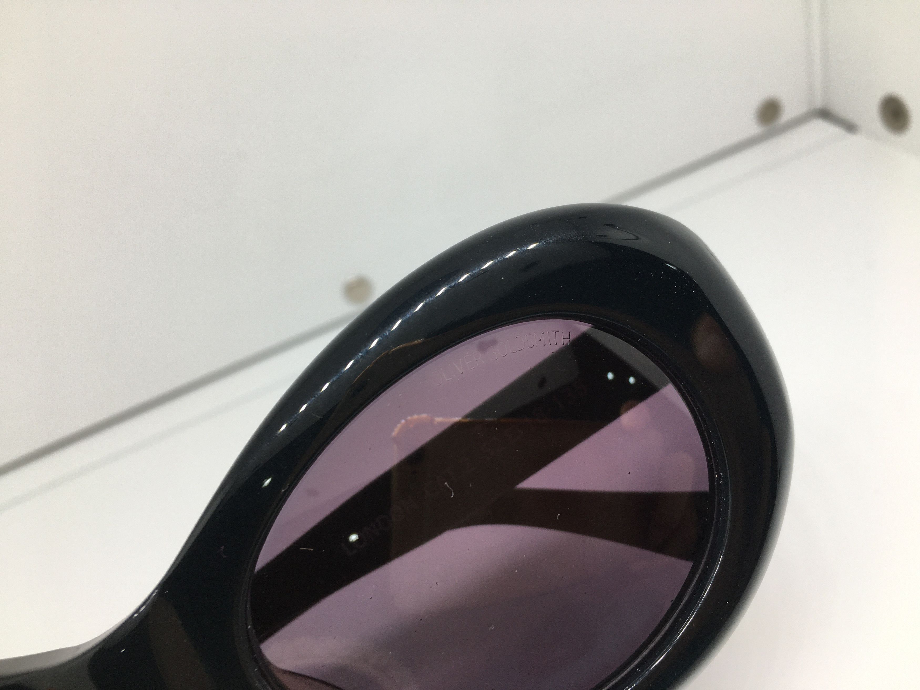 Vintage Oliver Gold Smith Black Jackio Sunglasses Frame Size ONE SIZE - 10 Thumbnail