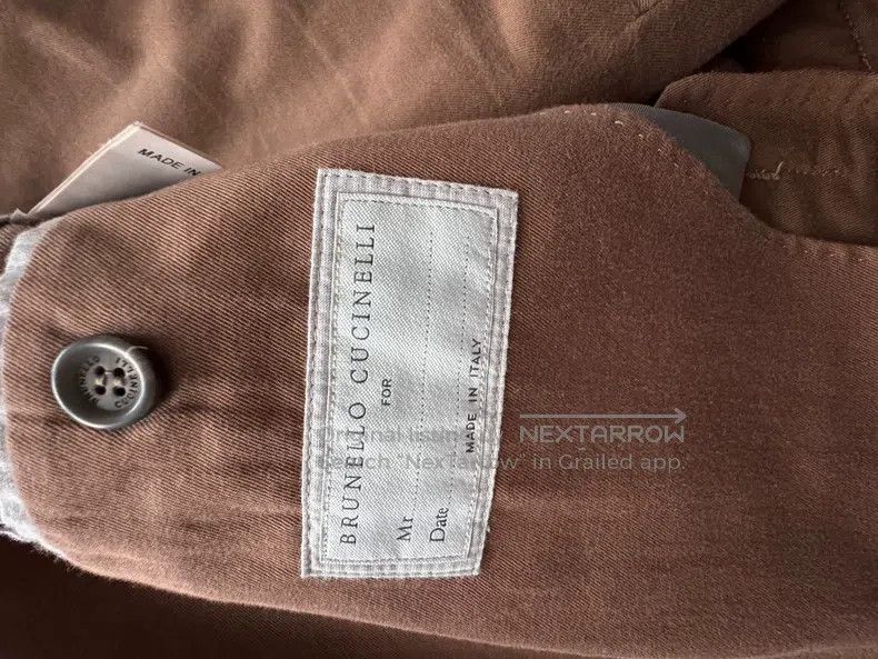 Brunello Cucinelli Brunello Cucinelli Brown wool suit Size 50L - 3 Thumbnail