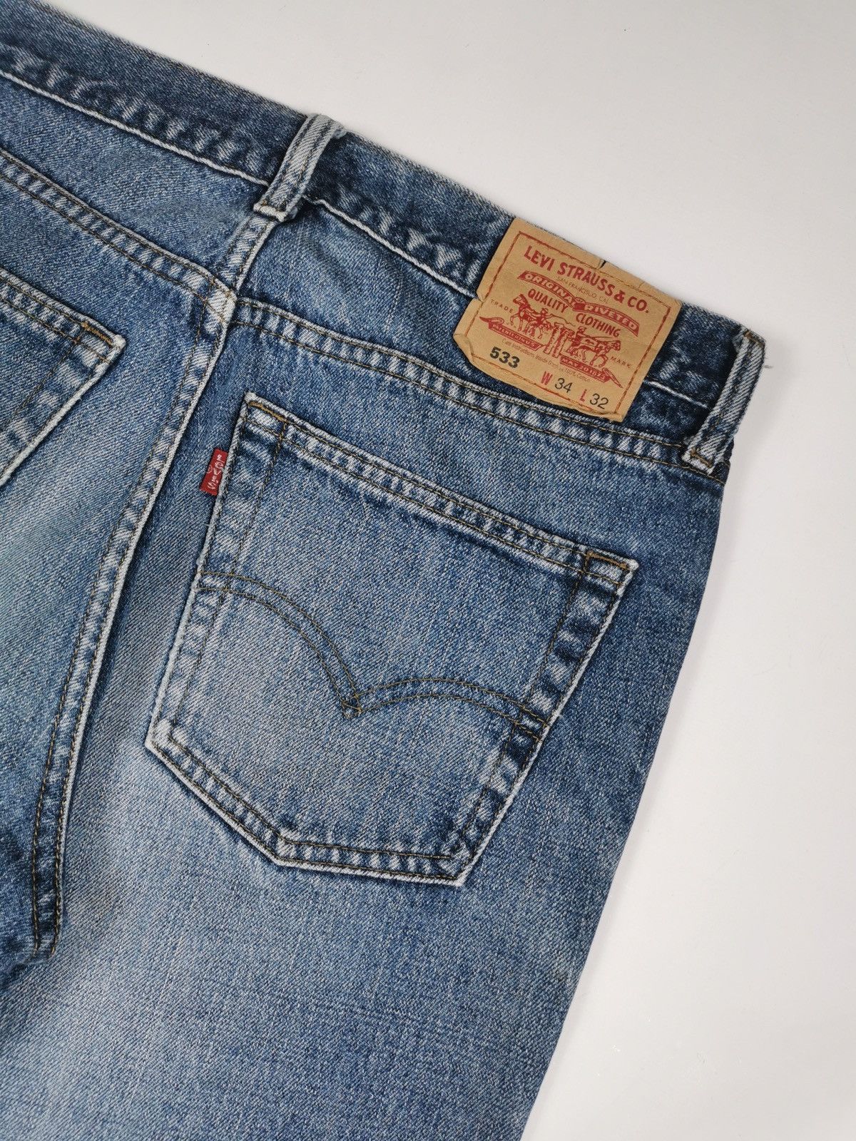 Levi's Vintage Levis 533 Regular Fit Denim Jeans Size US 33 - 6 Thumbnail