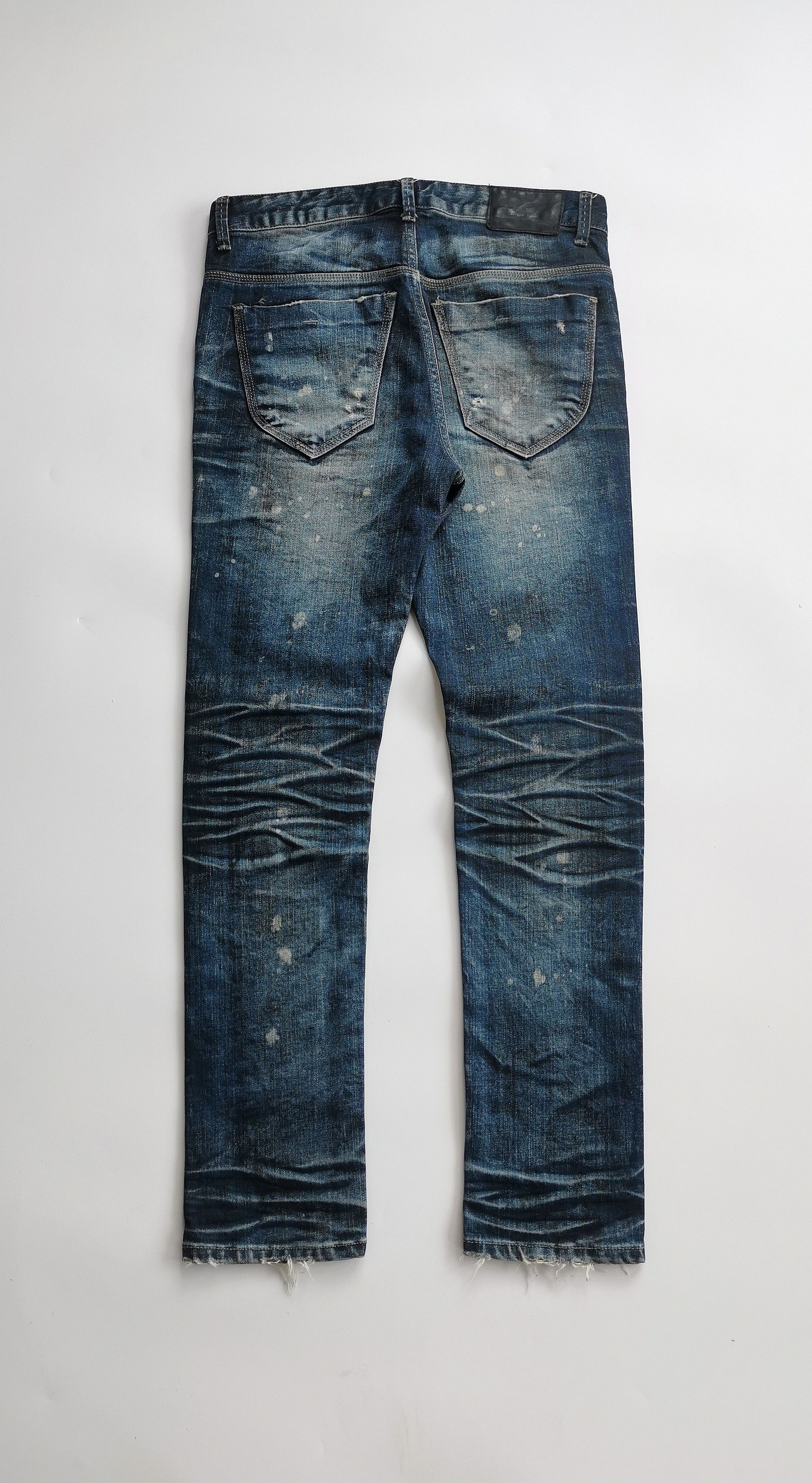 Black Label Black Label Luster Clawmark Distressed Skinny Denim Jeans Size US 32 / EU 48 - 2 Thumbnail